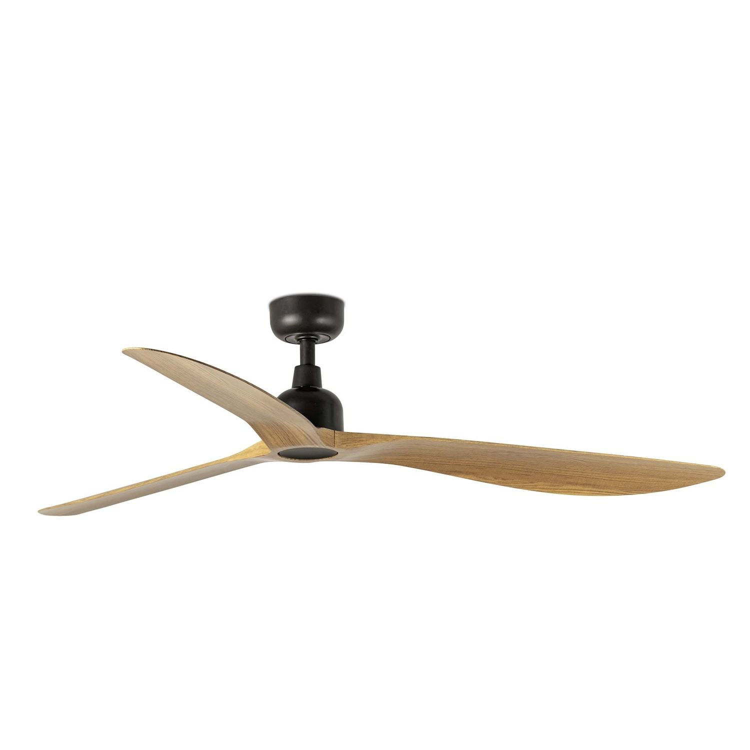 Faro Lighting Outwood Large 3 Blade Ceiling Fan Dark Brown Oak Wood Wiz Smart Sy