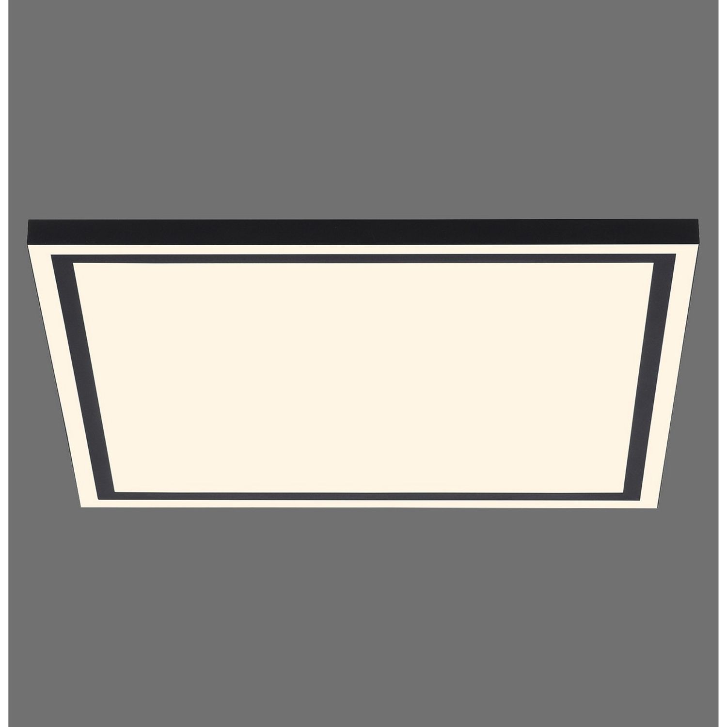 SPRING LIGHTING Edging-Sma Integrated LED Semi Flush Ceiling Light Black 1x 45W
