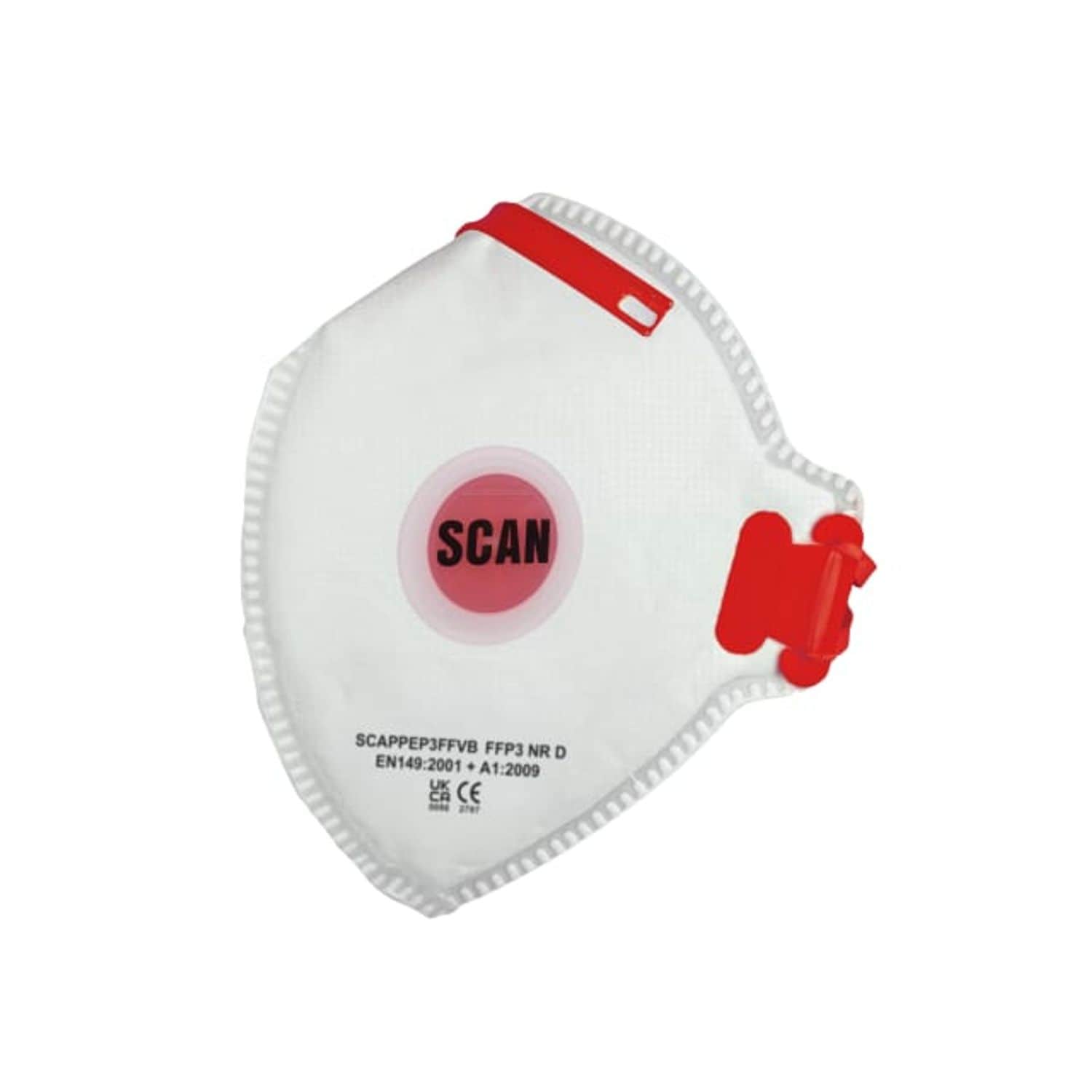 Scan Fold Flat Disposable Valved Disposable Mask FFP3 Protection Pack of 10