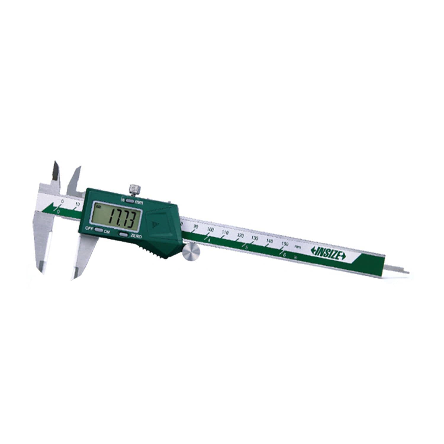 Insize 0-200mm Standard Digital Caliper with Thumb Roller - 1109 Series