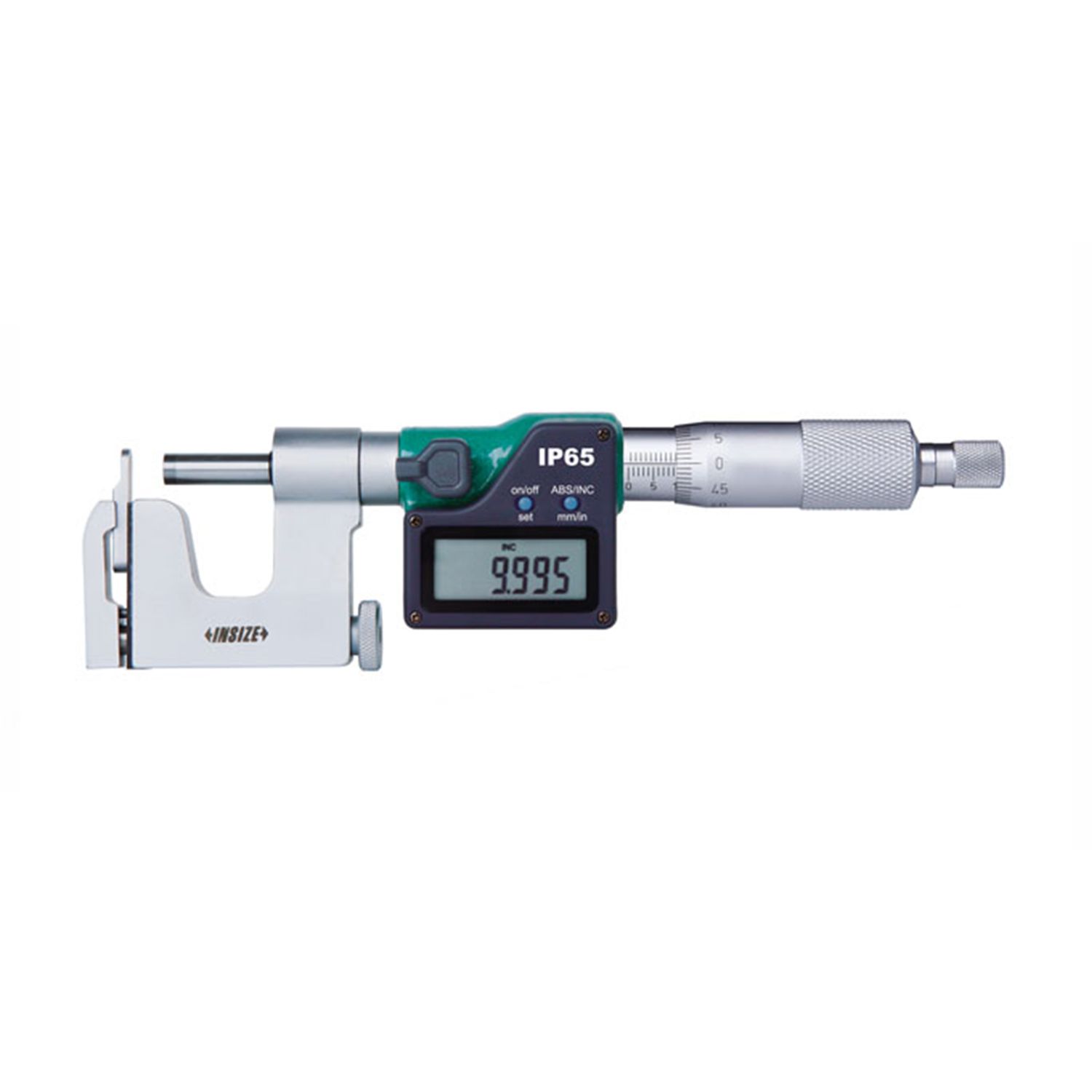 Insize 0-25mm/0-1in Digital Interchangeable Anvil Micrometers - 3562 Series