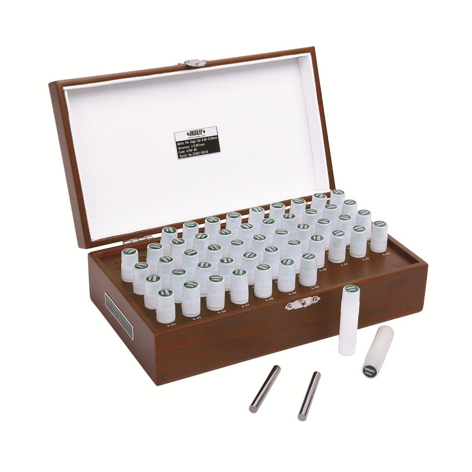 Insize 16.5-17mm 51 Piece Pin Gauge Sets (Grade 1) - 4166 Series