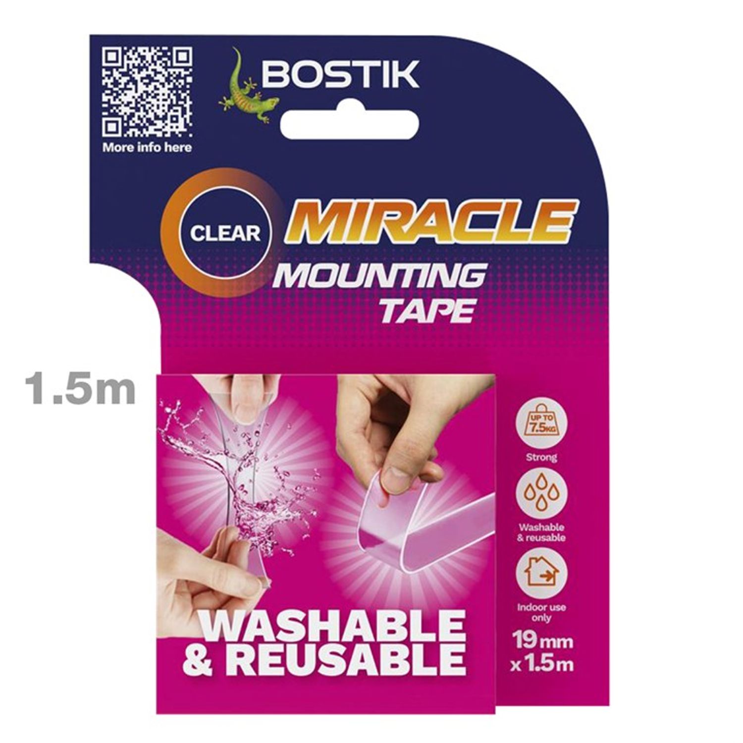 Amtech Bostik Miracle Mounting Tape 1.5m