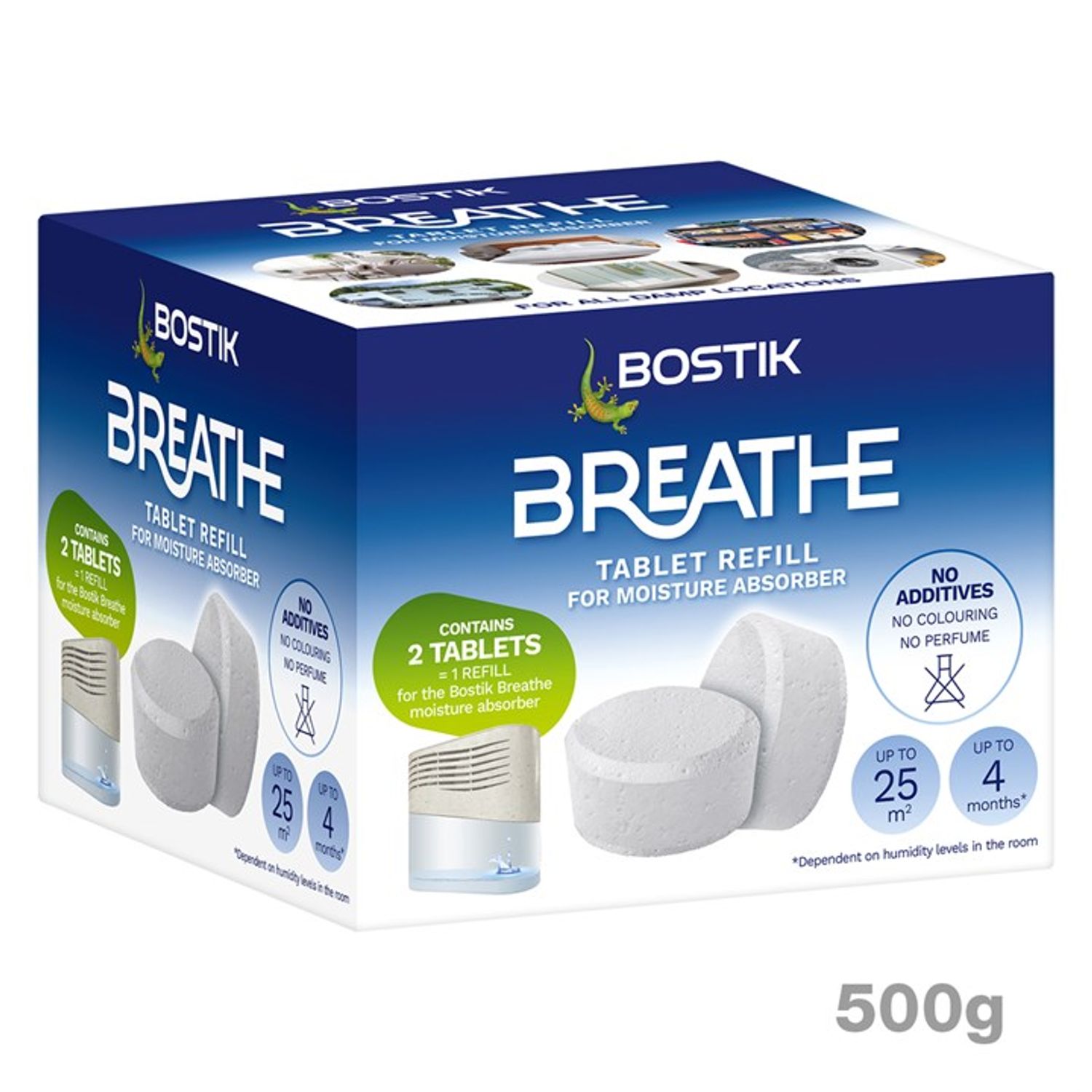 Amtech Bostik 'Breathe' Refill Tablet Pack of 2