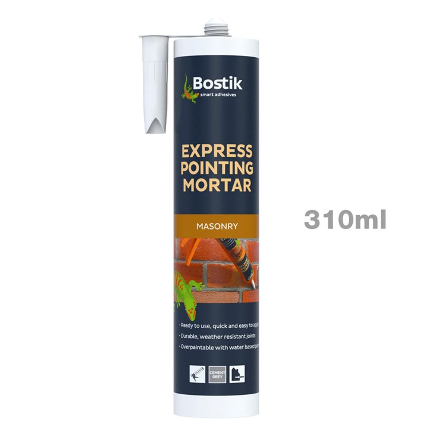 Amtech Bostik Express Pointing Mortar Cement Grey 310ml
