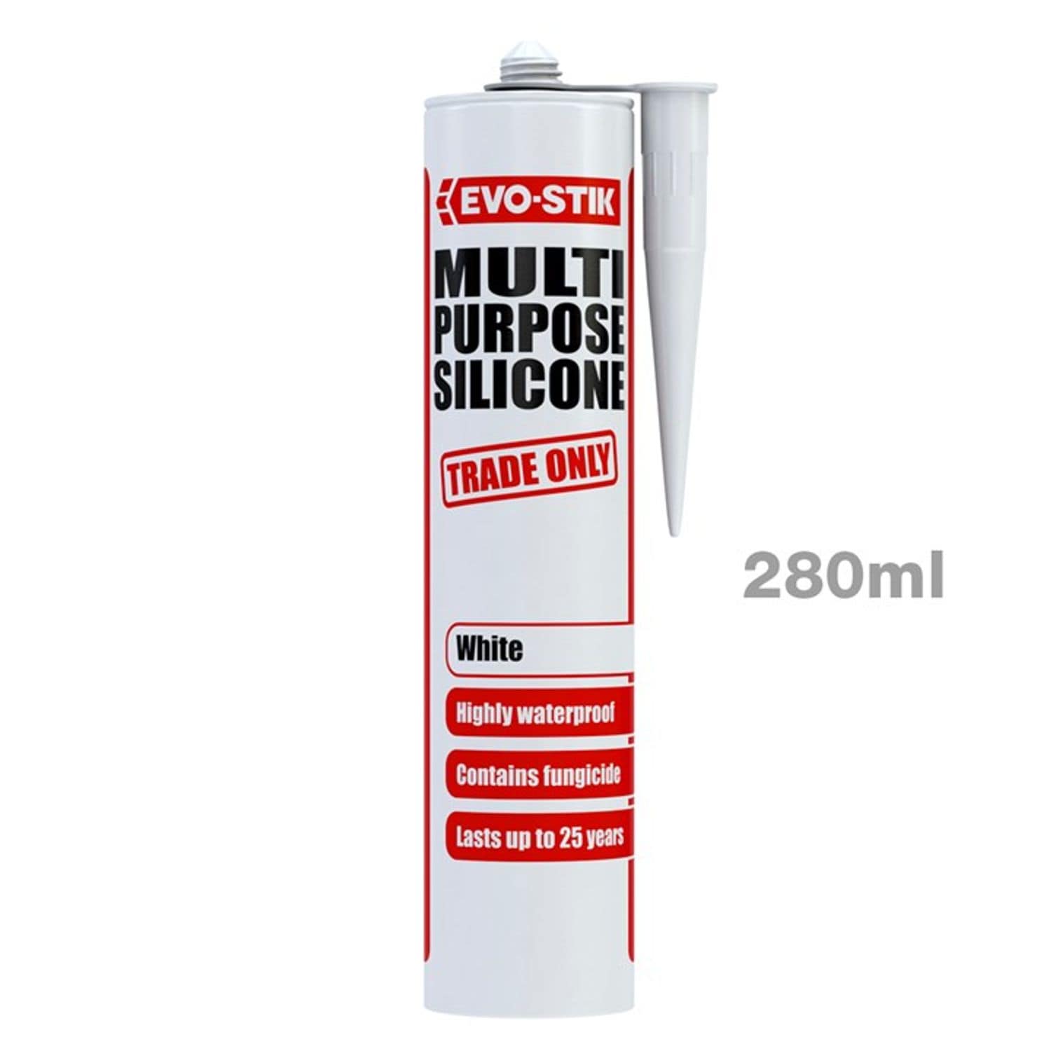 Amtech Evo-Stik Multi-Purpose Silicon Sealant White C20
