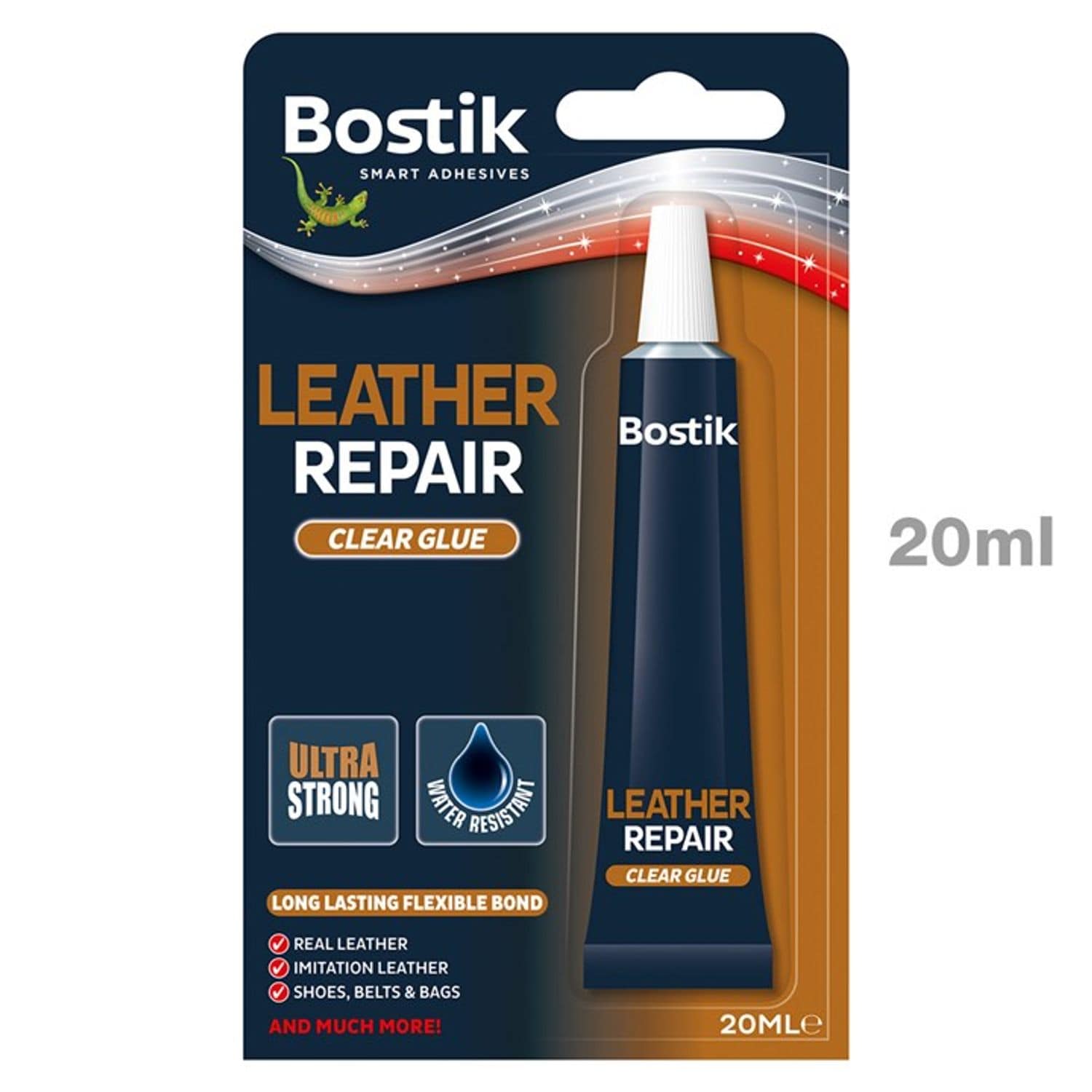 Amtech Bostik Leather Repair Glue Clear 20ml