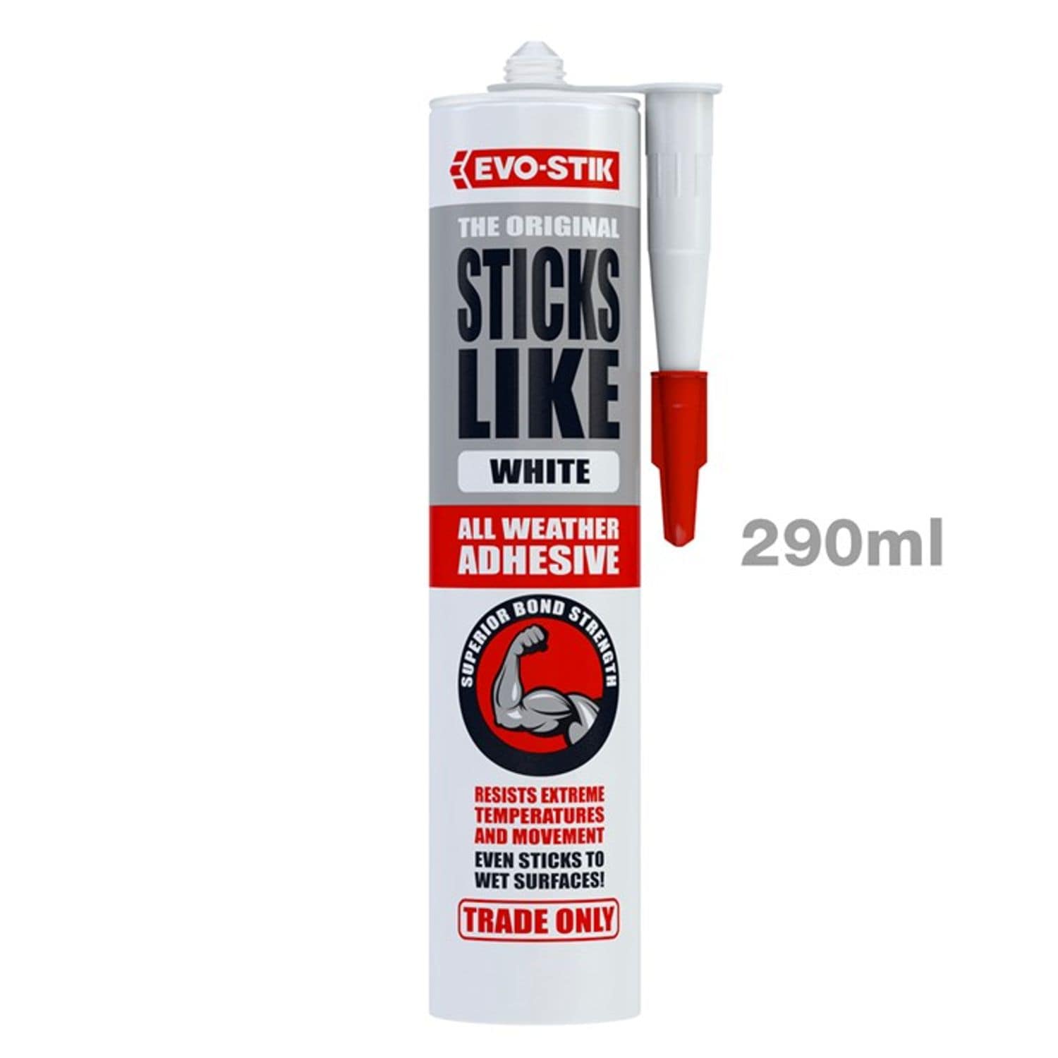 Amtech Evo-Stik Sticks Like All Weather MS Polymer Adhesive White C20