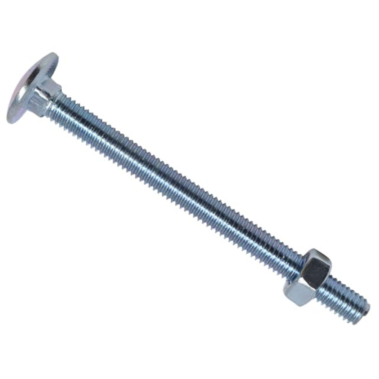 METALMATE Cup Square Hex Bolt & Nut Zp M6 x 75mm Box 25