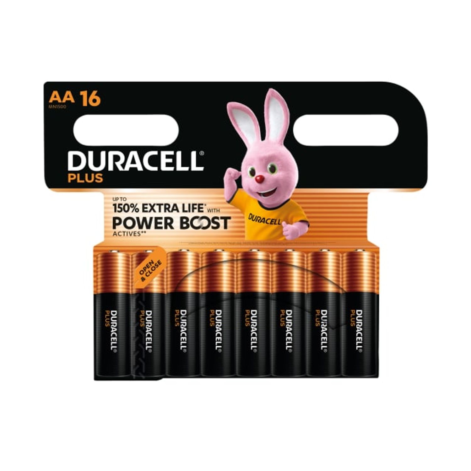 Duracell AA Cell Plus with Power Boost Batteries Pack of 16