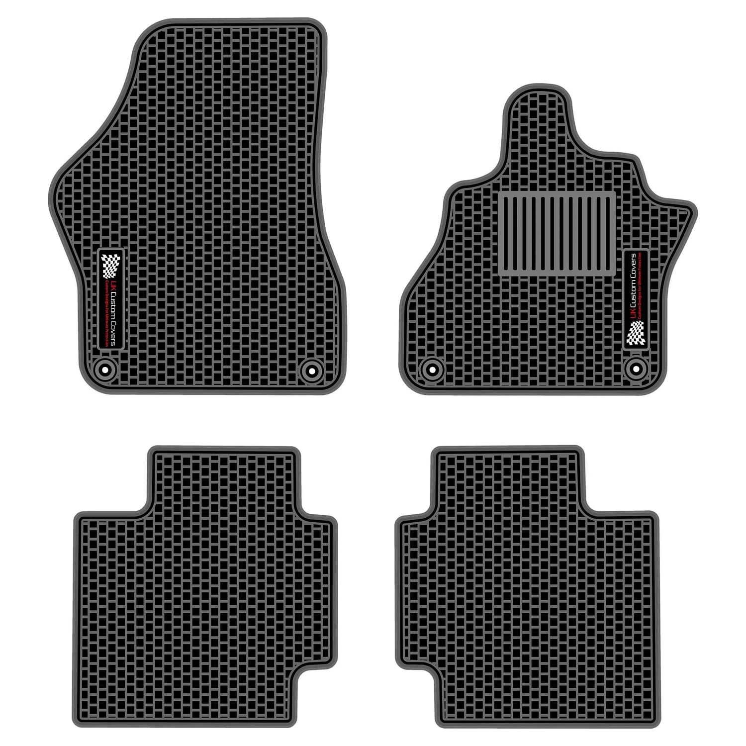 UK Custom Covers VW iD Buzz (2022 Onwards) Tailored Rubber Floor Mats - Black 12
