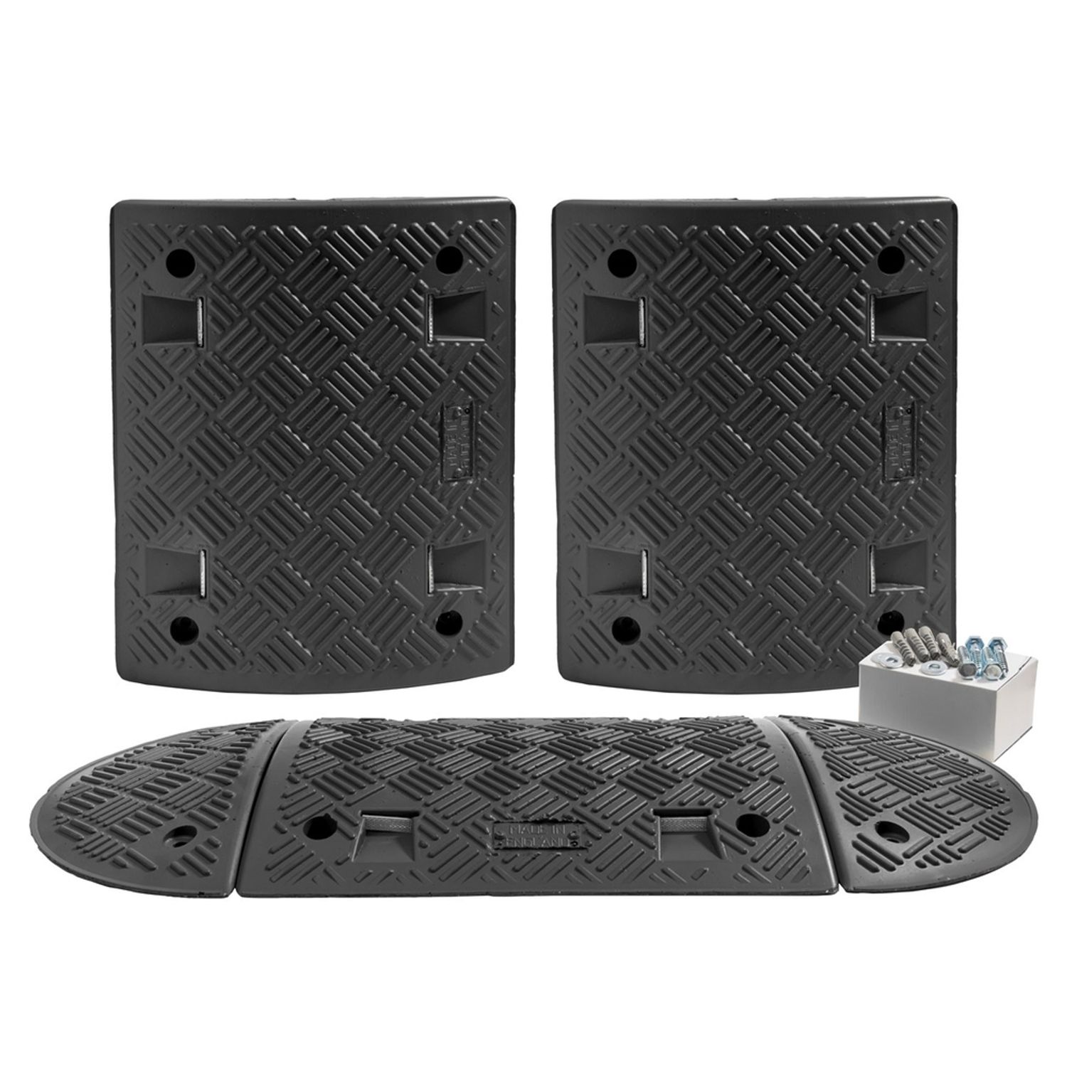 Workplace Safety Speed Ramp In Black with 75mm Heavy Duty Sections - 2m Complete