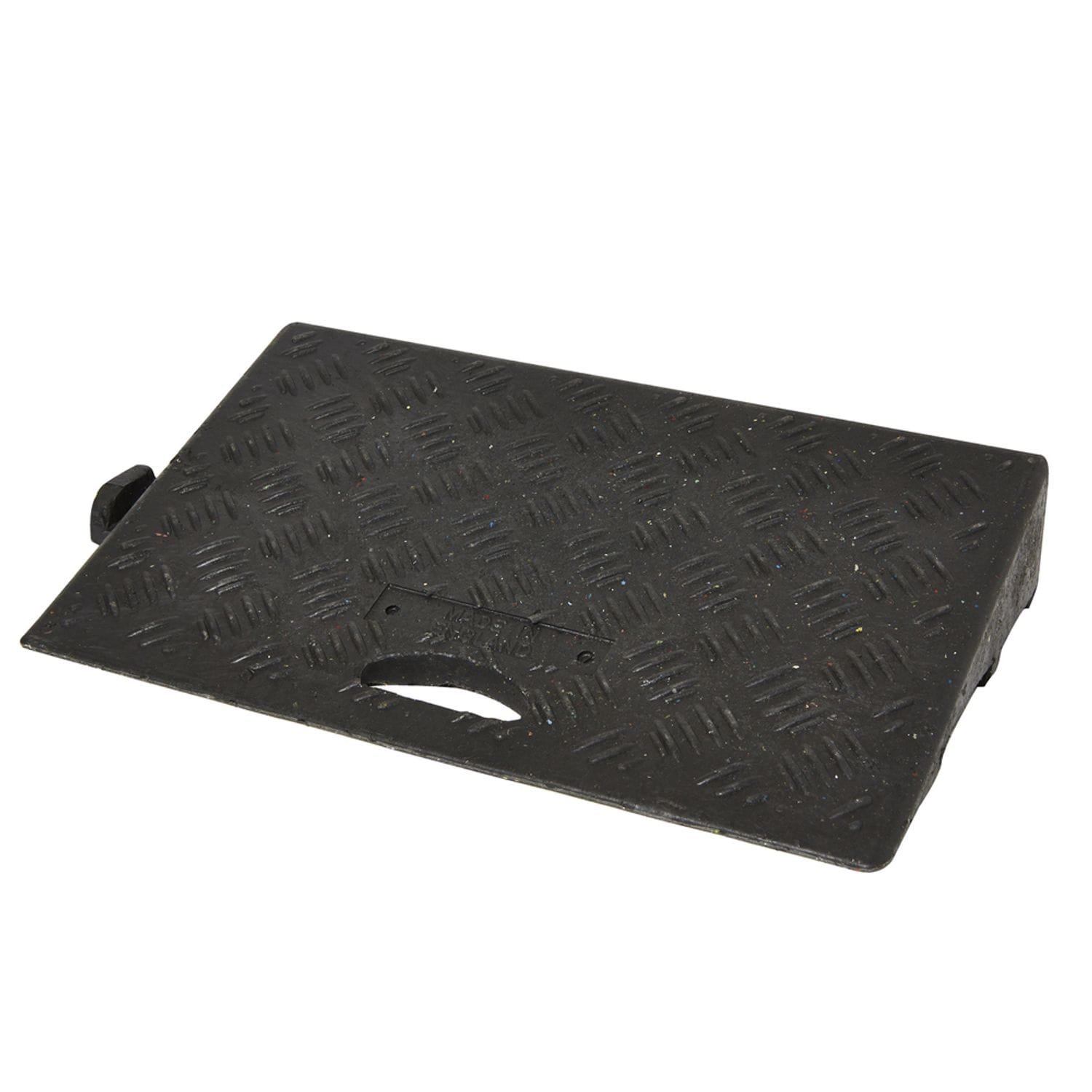 Workplace Safety Heavy Duty 100mm High Kerb Ramp In Black with Carry Handle
