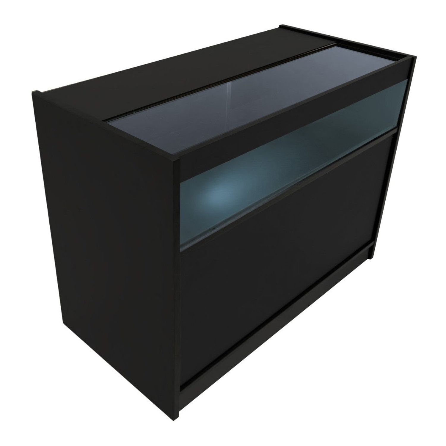 MonsterShop Led Retail Shop Counter B1200 - Black