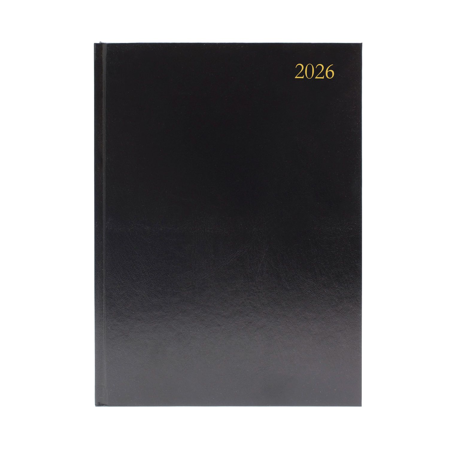 5 Star Desk Diary 2 Day per Page A4 Black 2026