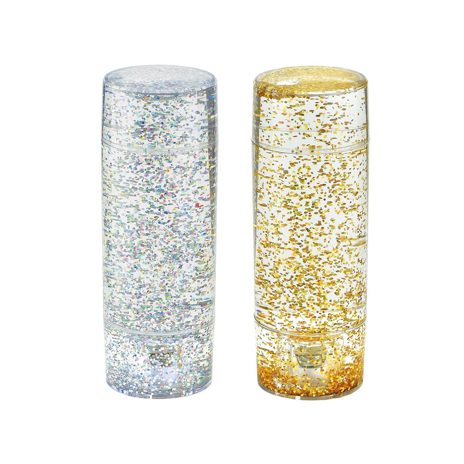Shake and Shine Light Up Glitter Tub Gold/Silver Battery Operated (Pack of 2)