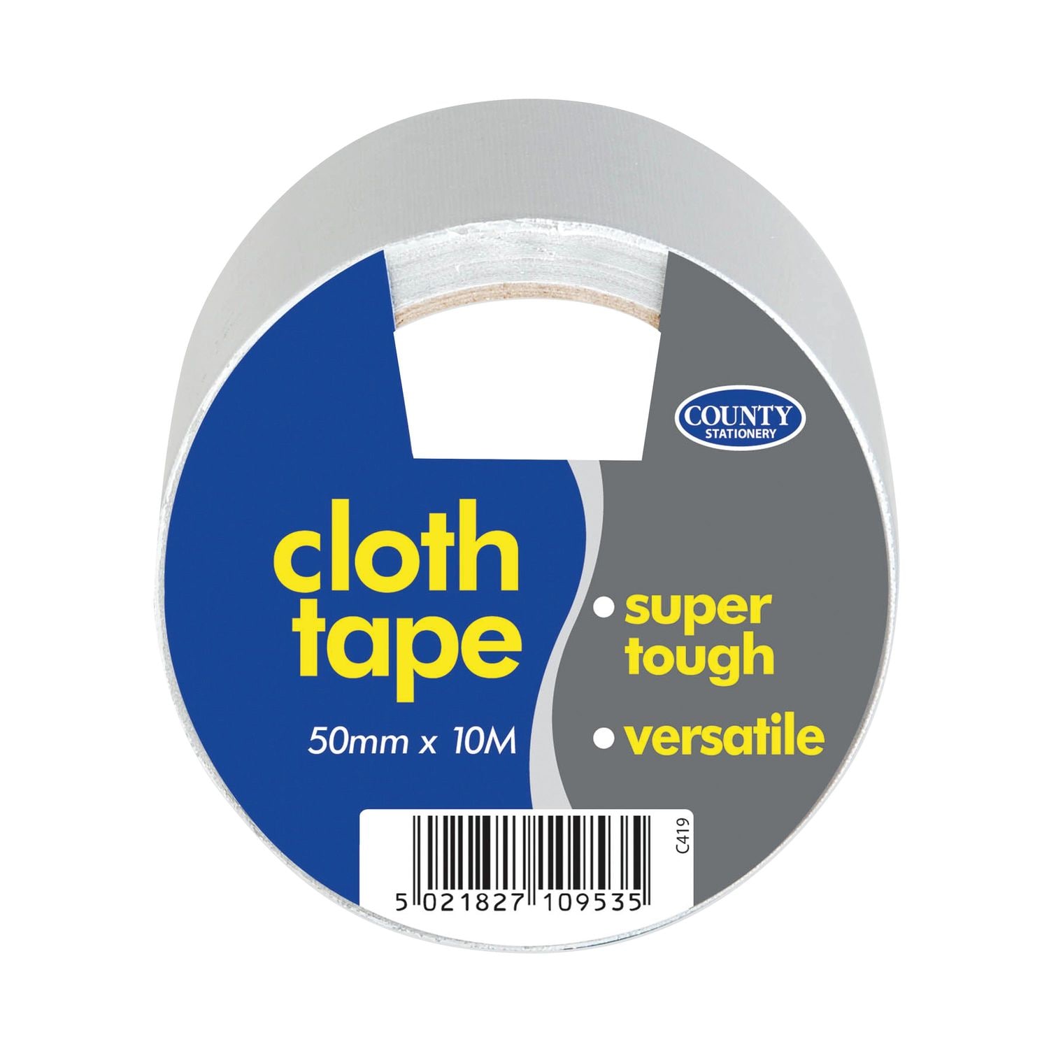 County Stationery Cloth Tape 50mmx10m (Pack of 6)