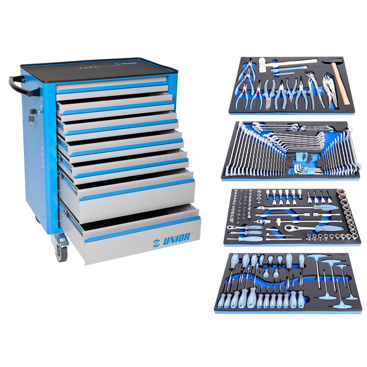 Unior Tool Set with Tool Carriage 940EV4 - 621757