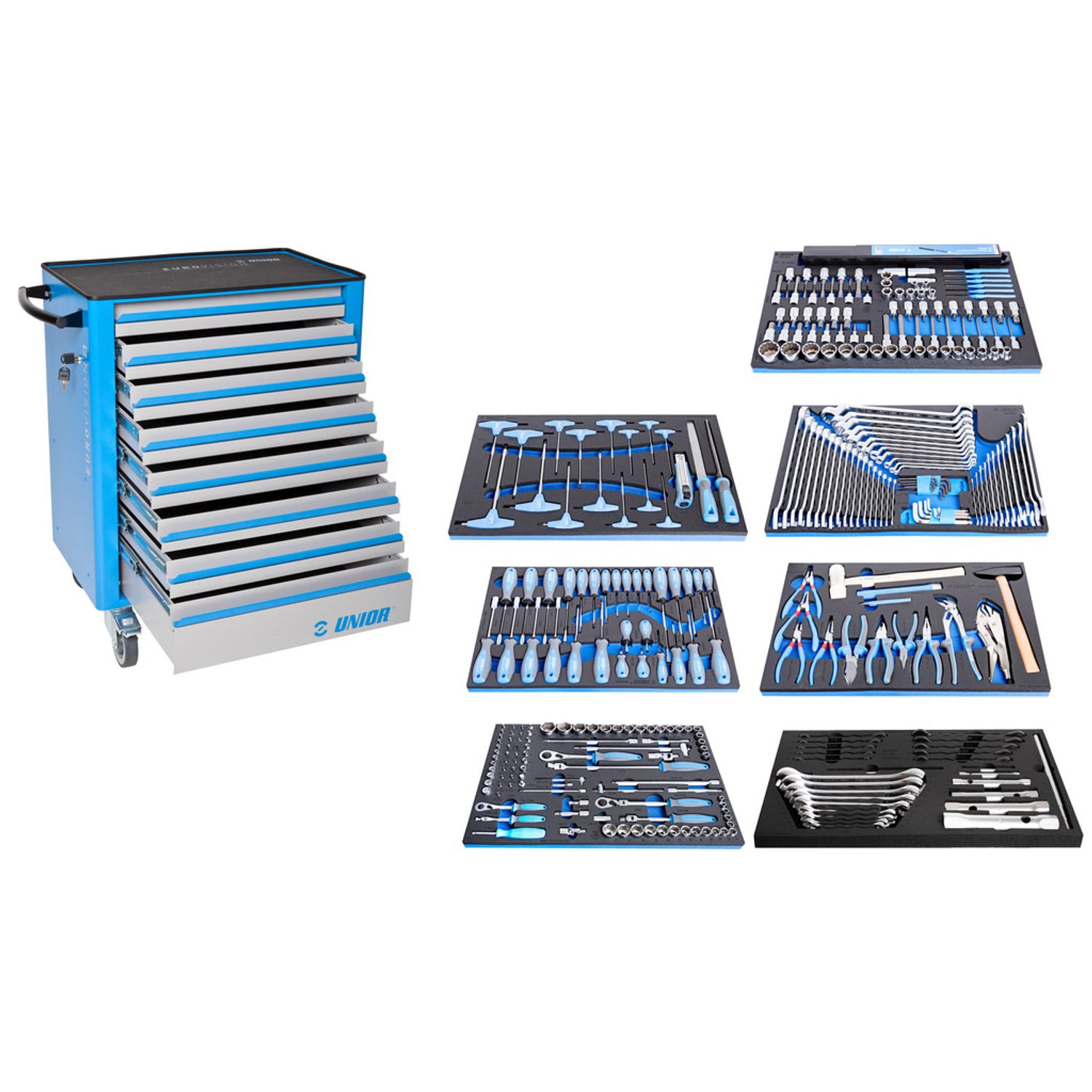 Unior Tool Set with Tool Carriage 940EV6 - 621756