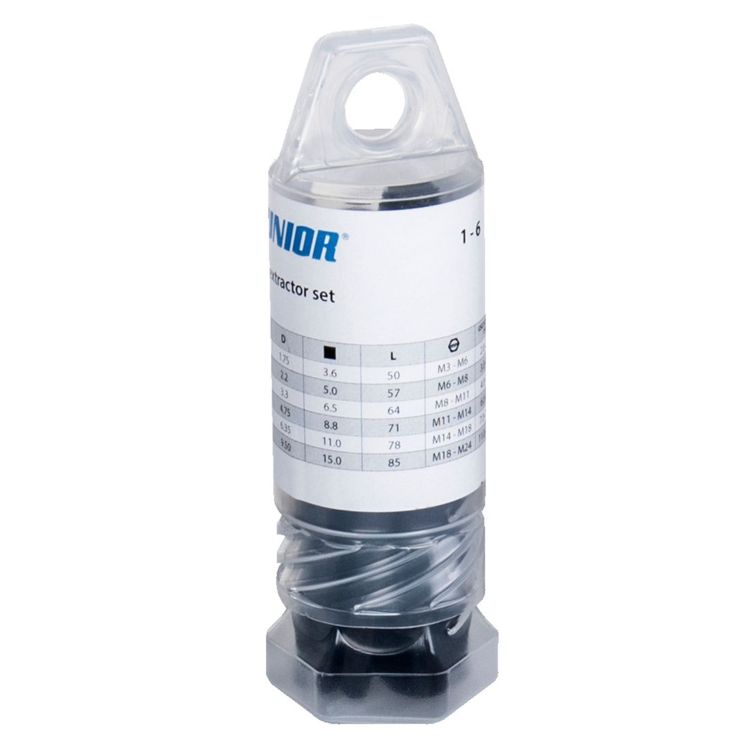 Unior Screw Extractors Set, 1-6 - 616821