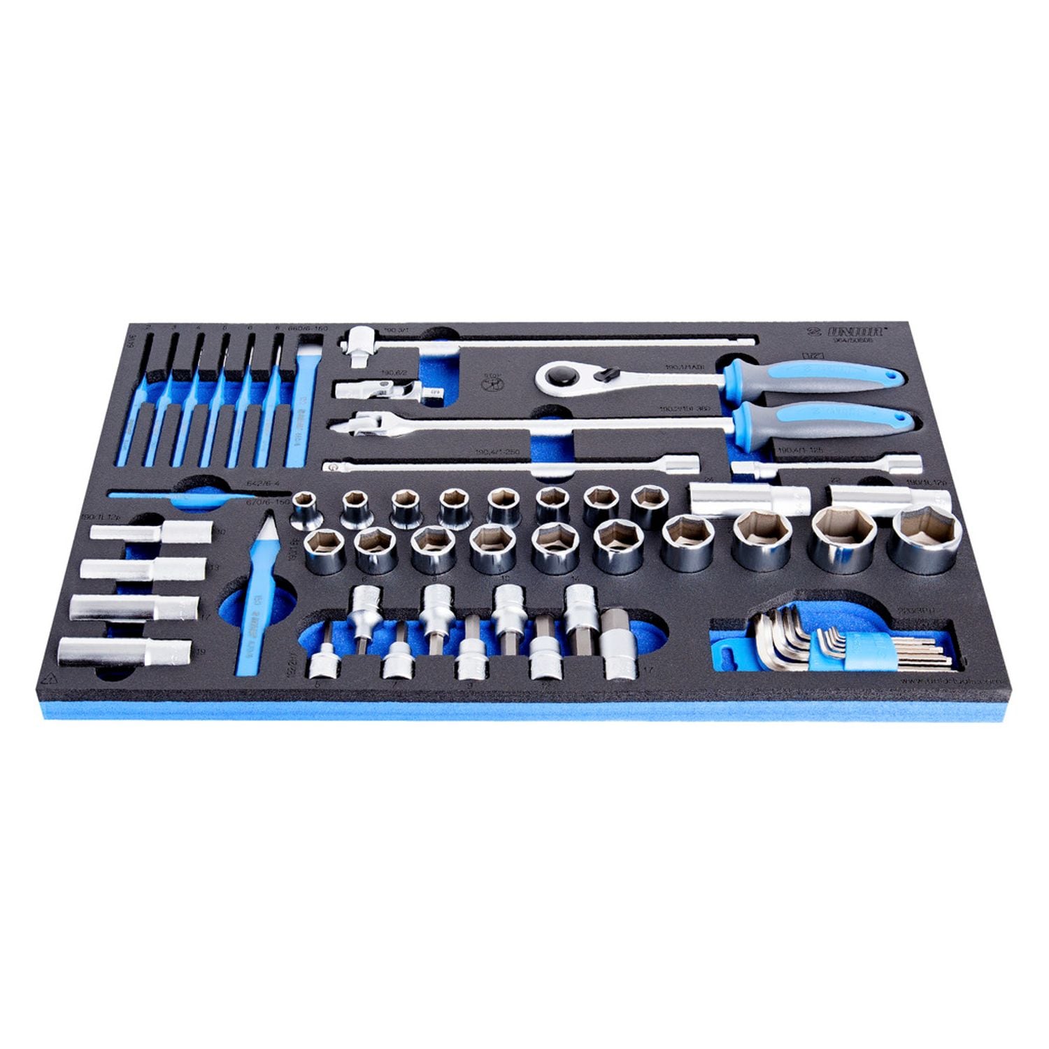 Unior Set of Socket Wrenches In SOS Tool Tray - 623991