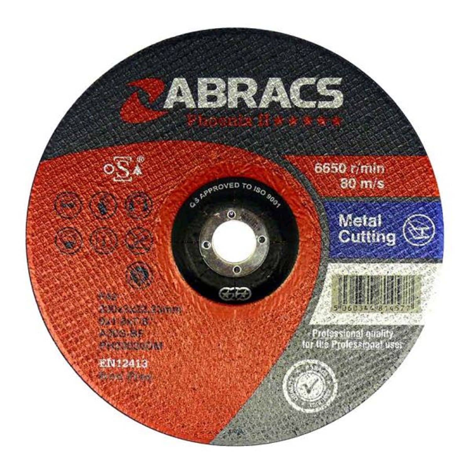 Conex Consumables Px II Cutting Discs 115X3.0MM, Flat - D33860