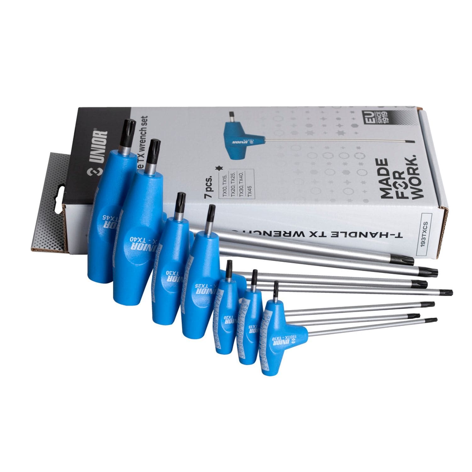 Unior T-Handle TX Wrench Set, TX10 - TX45/7 - 607888