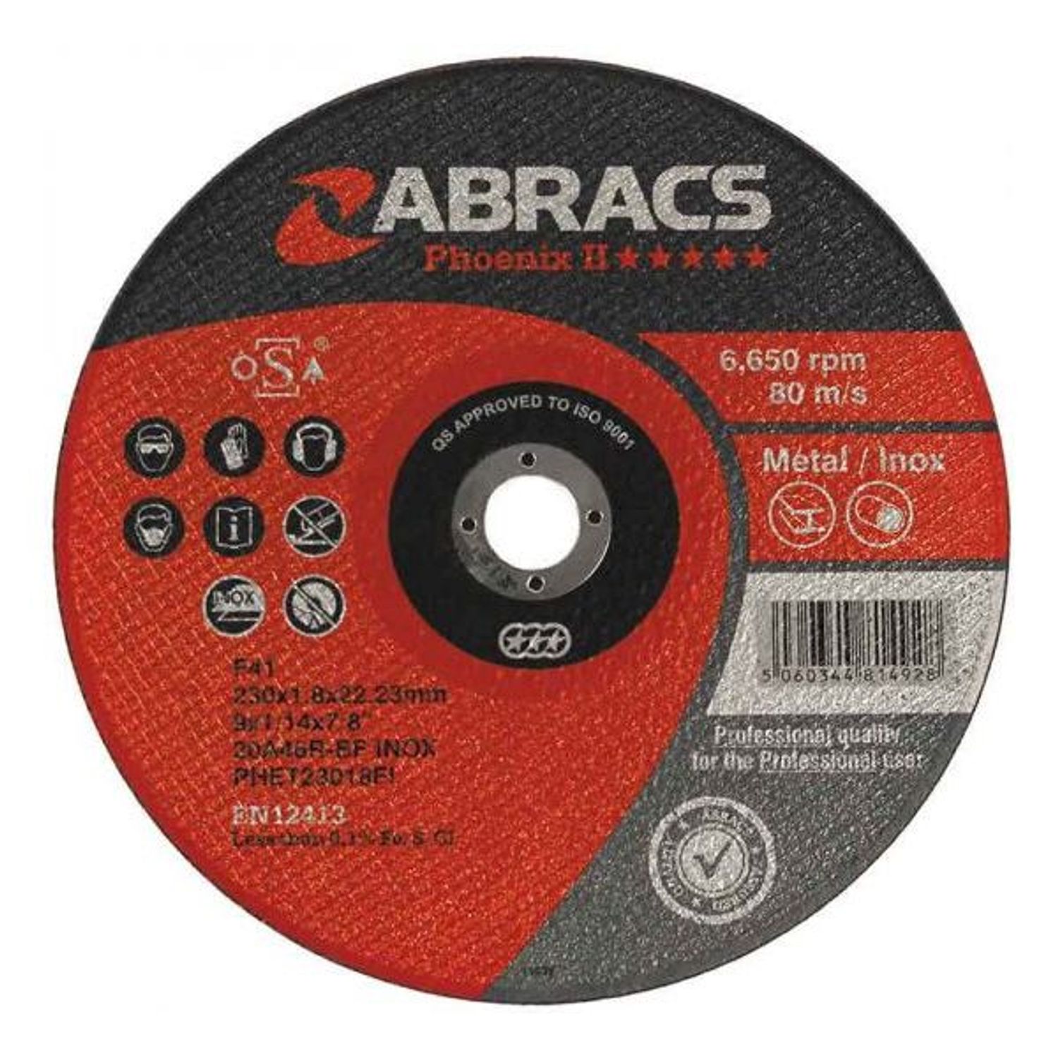 Conex Consumables Px Thin Cutting Discs 115X1.0MM (tin) - D33957