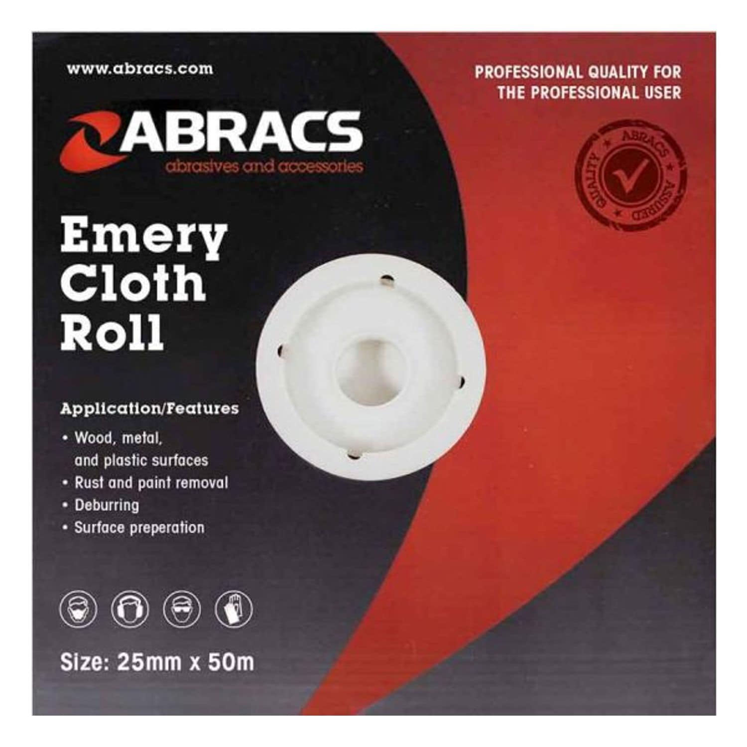 Conex Consumables Emery Rolls P150, 25MMX50M - D30350