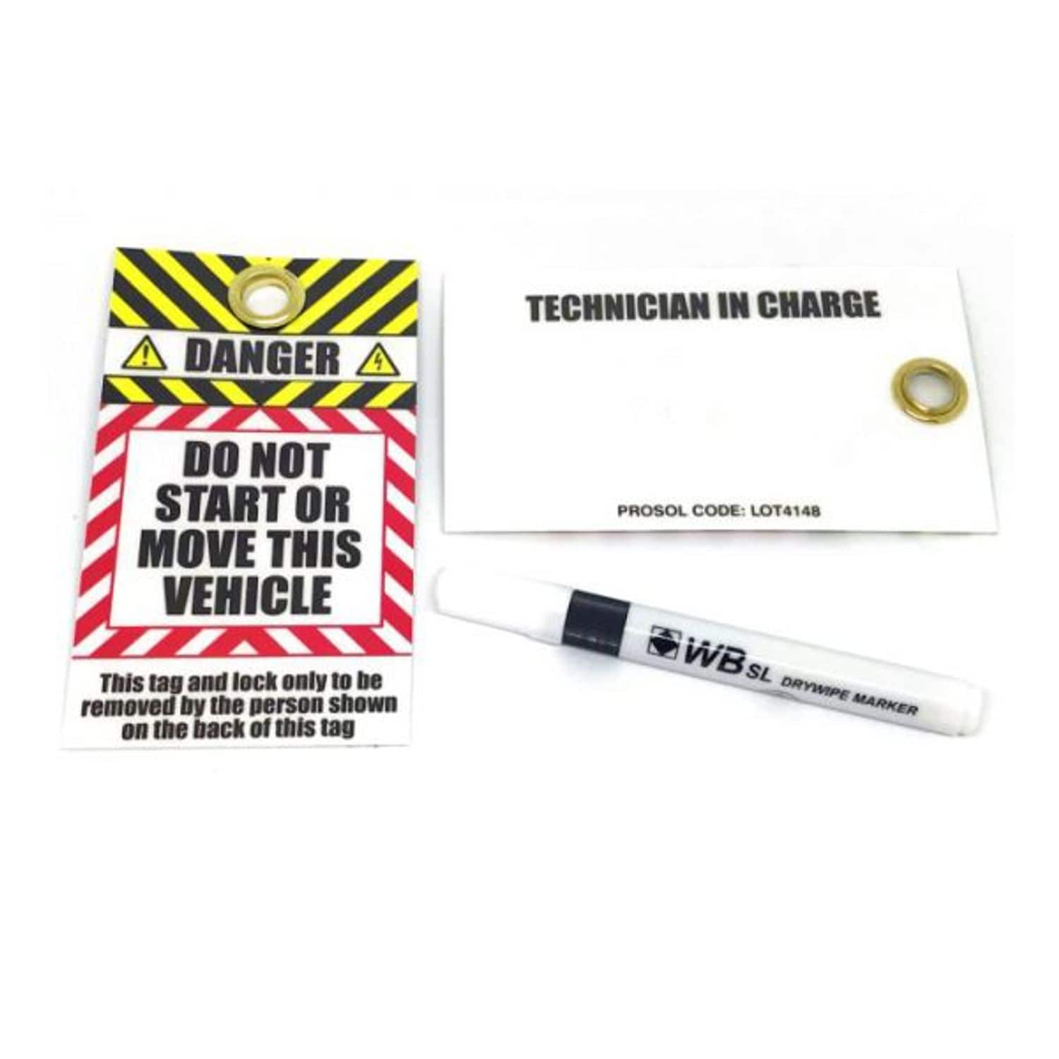 Conex Consumables Reusable Padlock Lockout Tags - G68039