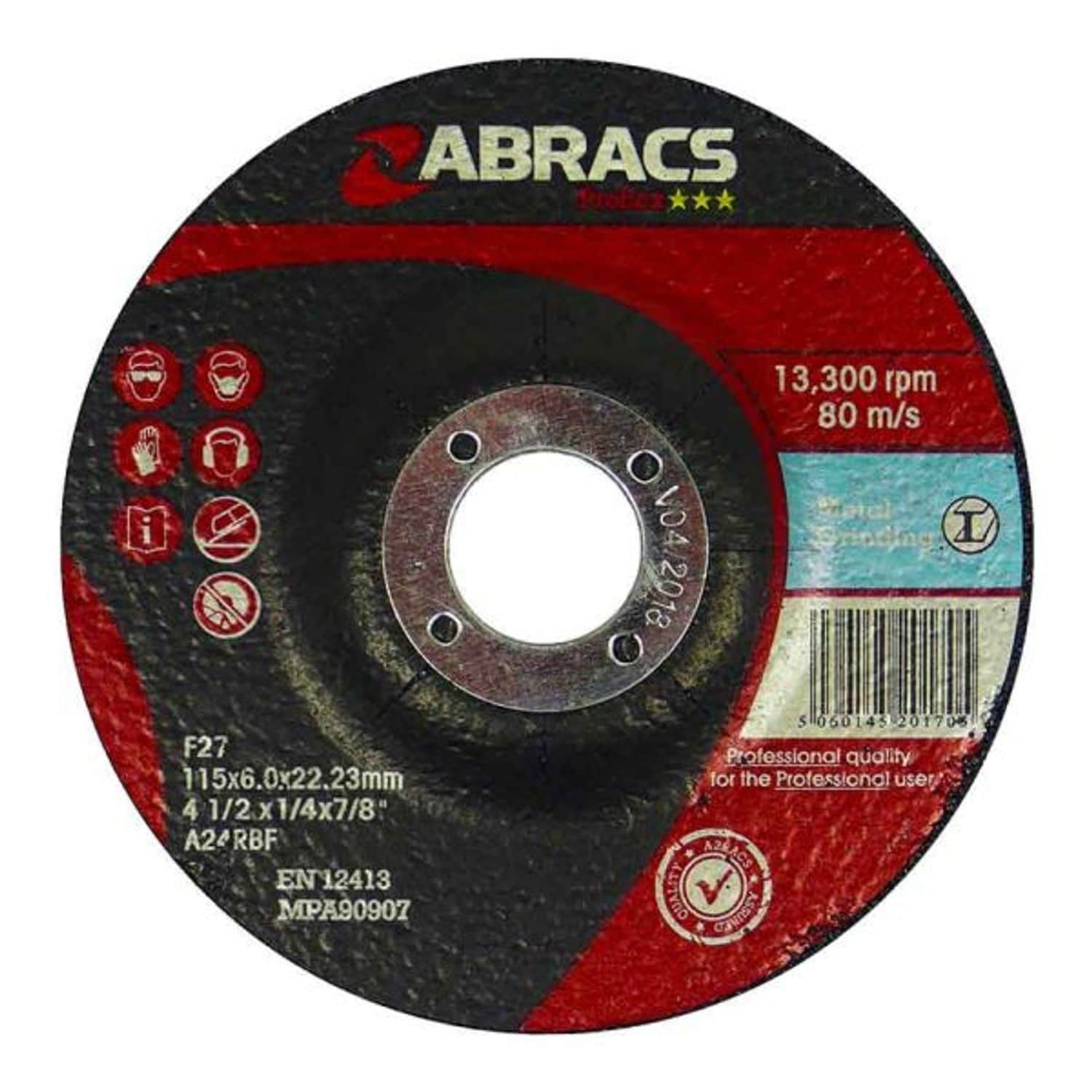 Conex Consumables Metal Grinding Discs 115X6MM, dc - D30810