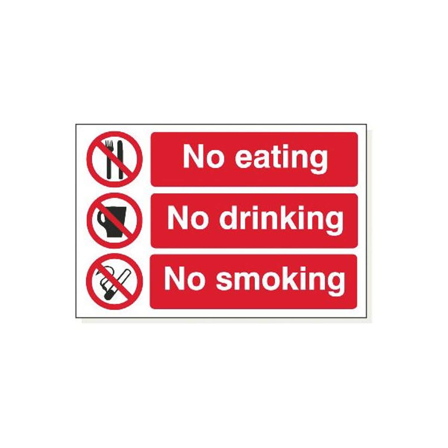 Conex Consumables No Eating/drinking/smoking Foam - PC015F
