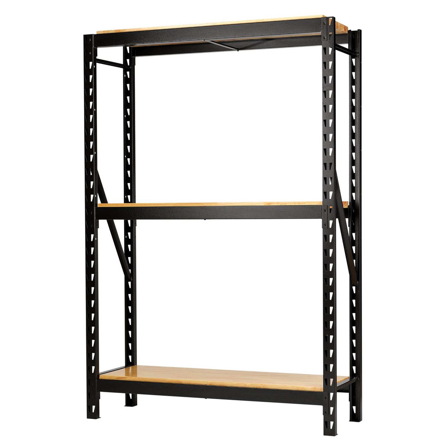 Bunker 14 Piece Modular 3 Tier Racking with Hardwood Shelving, 1500mm