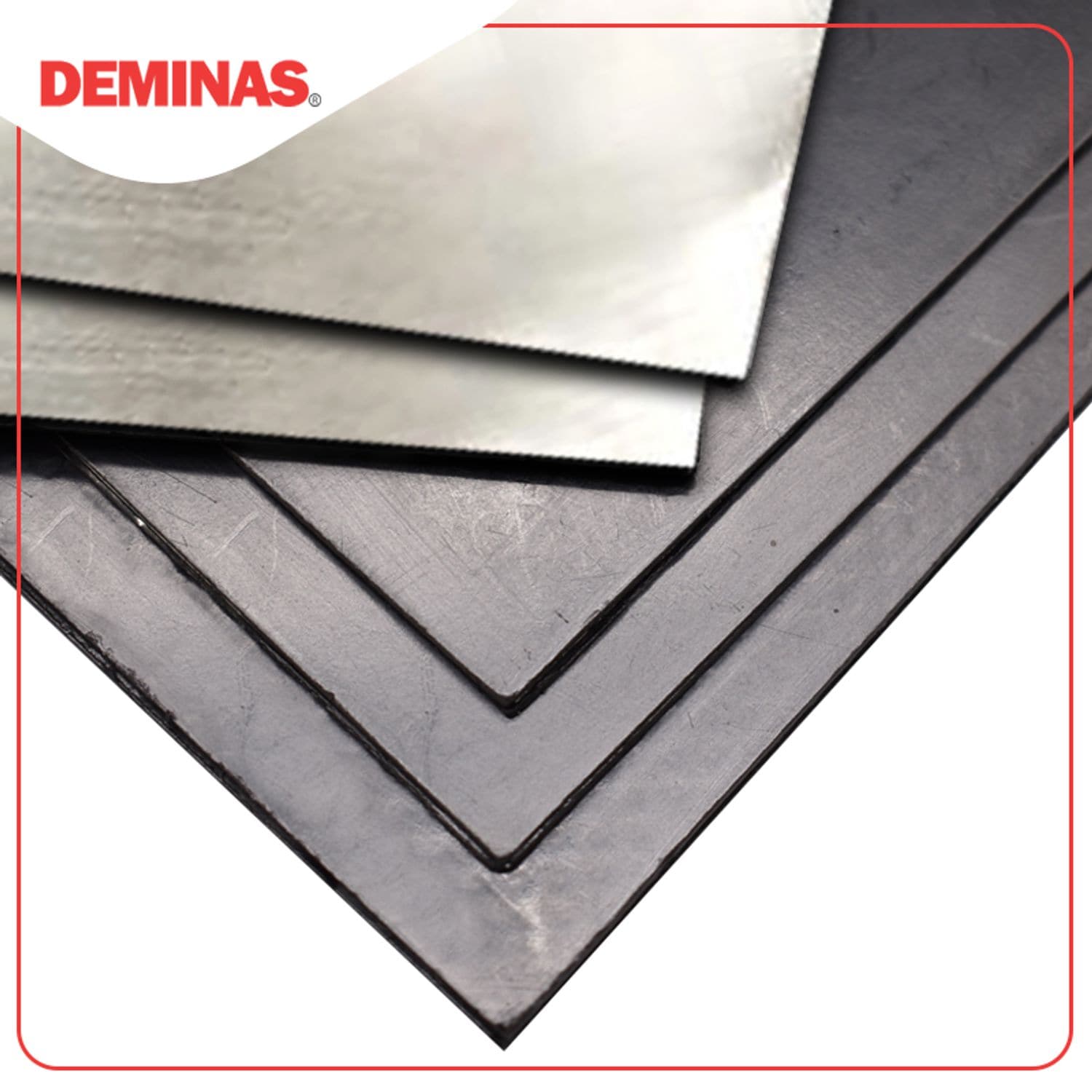 DEMINAS Deminas Foil Reinforced Graphite Gasket Sheet 250 x 200 x 2mm
