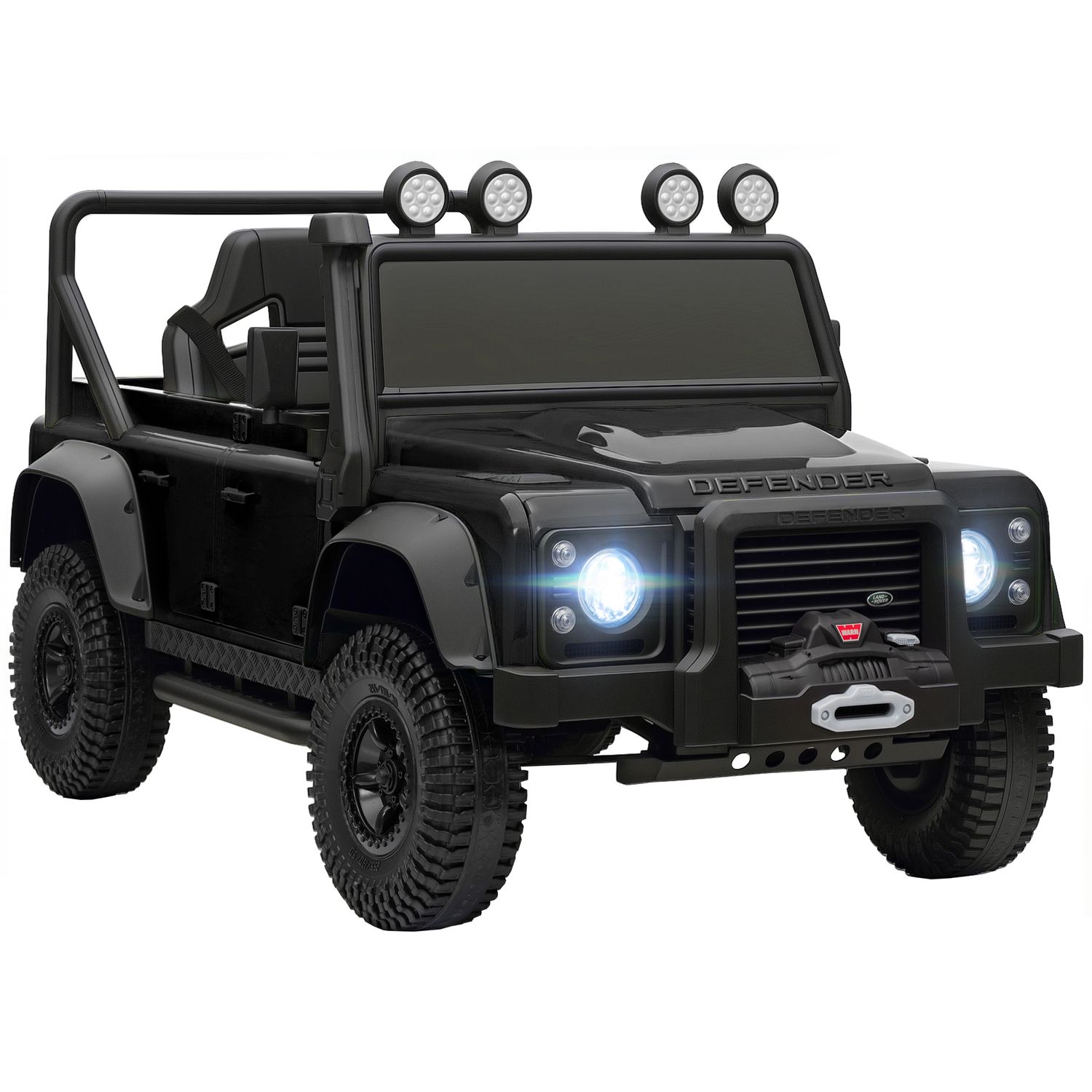 AIYAPLAY Kids Ride on Car, 12V Battery-Powered Electric Car with Remote Black
