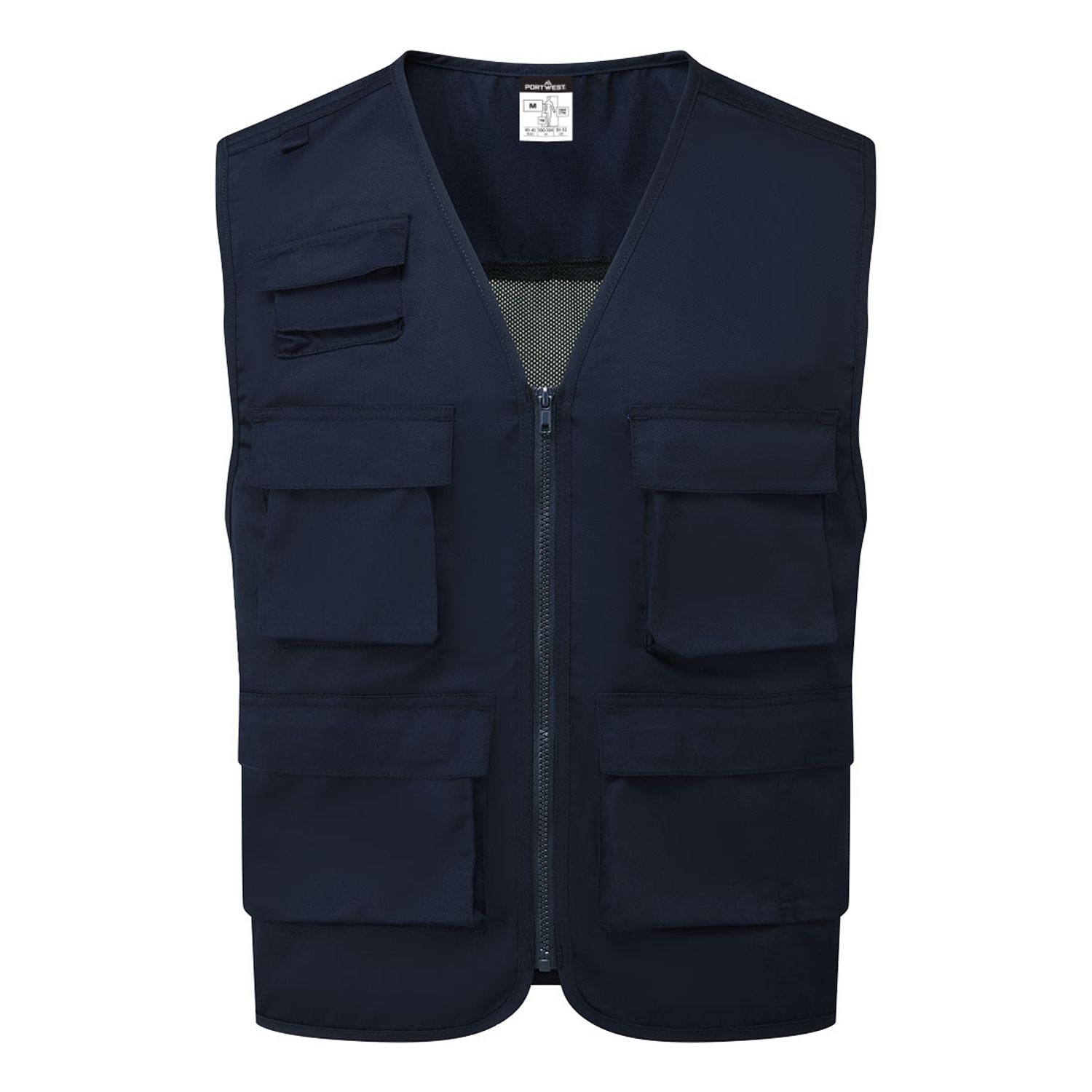 Portwest Navy Work Vests - Size Medium/Regular