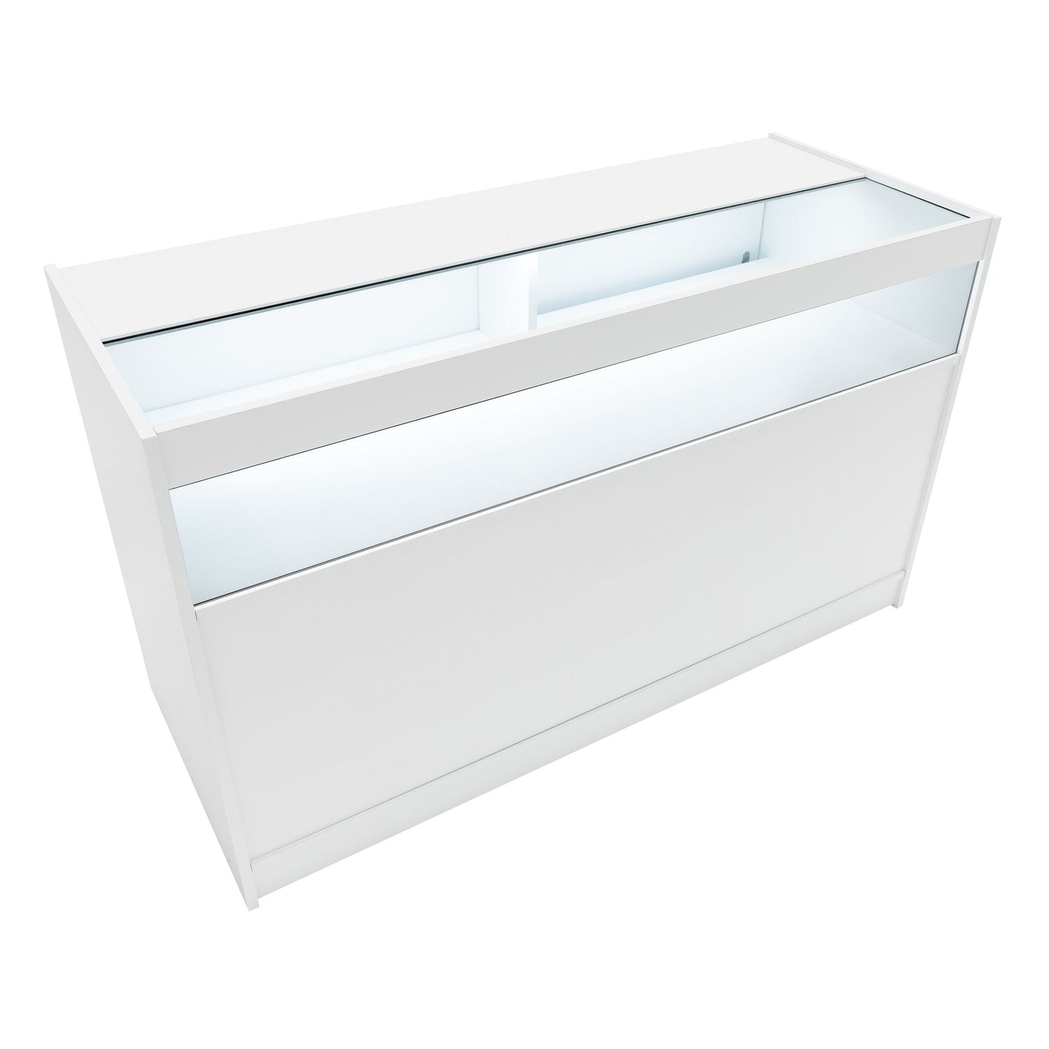 MonsterShop LED Retail Shop Counter B1500 - White
