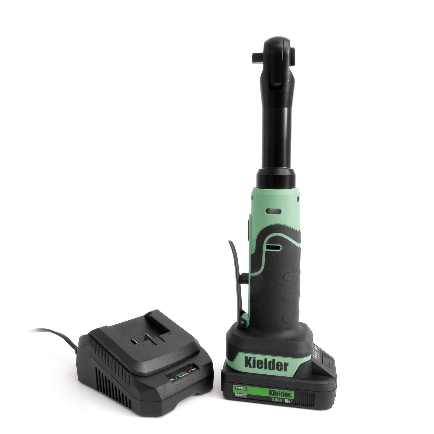 Kielder KWT-010 TYPE18 18v 3/8in Long Reach Ratchet + 1 x 2.0Ah Li-ion Battery (