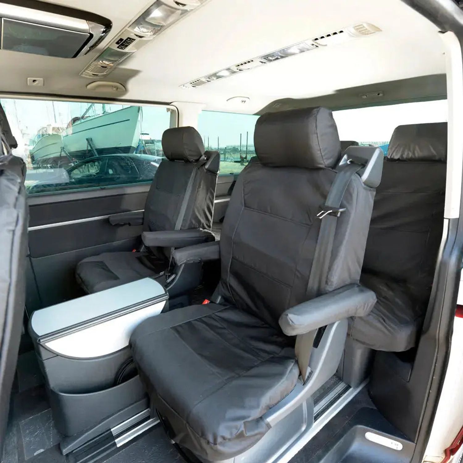 UK Custom Covers VW T5/T5.1 Transporter Caravelle (2003-2015) Tailored PU 2nd Ro