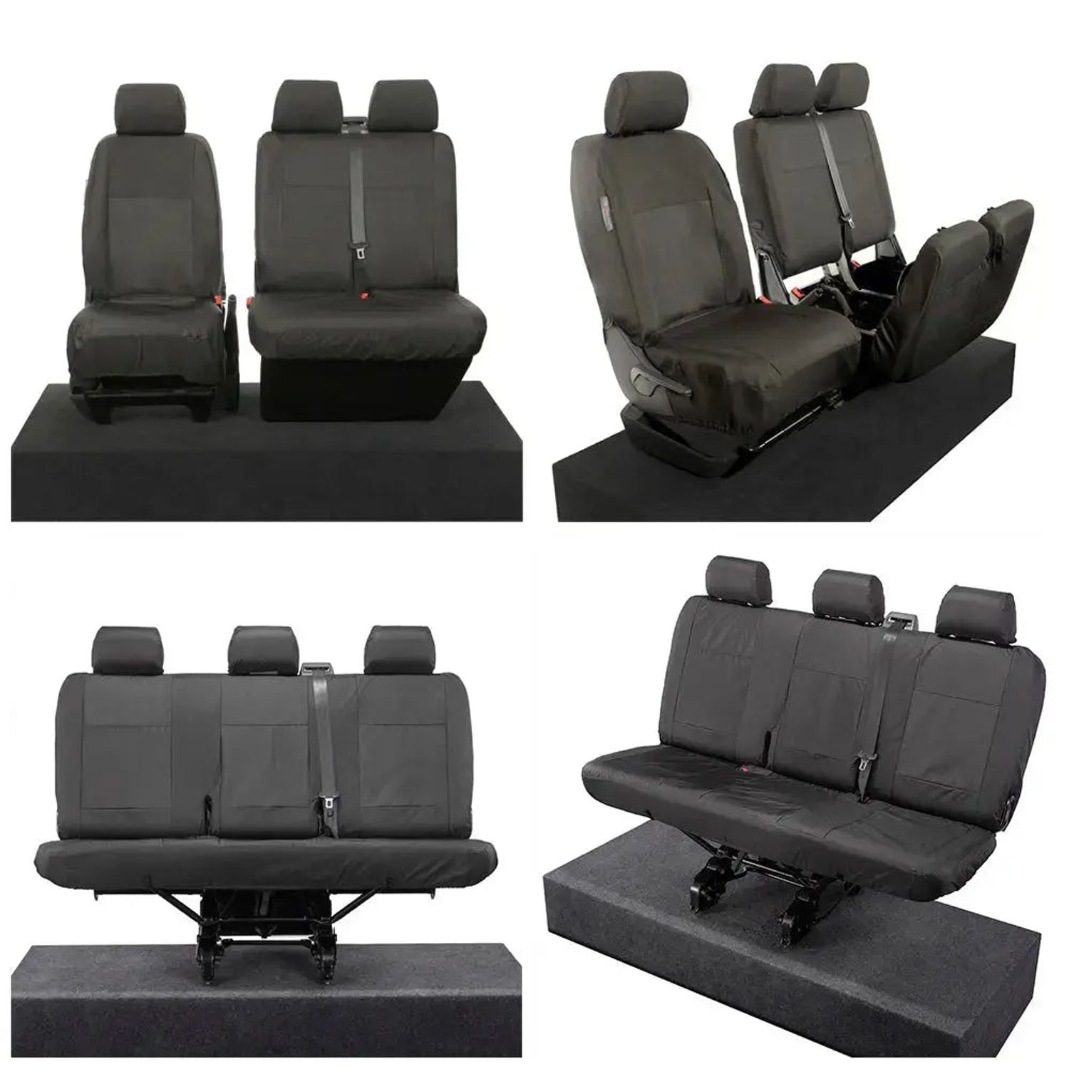 UK Custom Covers VW T5/T5.1 Transporter 2003-2015 Tailored PU Front/Rear Seat Co