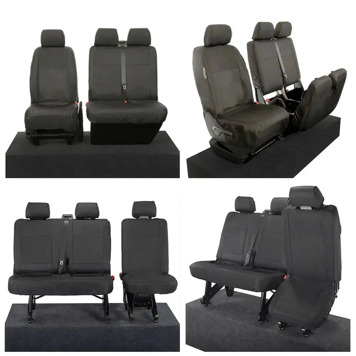 UK Custom Covers VW T6/T6.1 Transporter Kombi 2015 Onwards Tailored PU Front/Rea