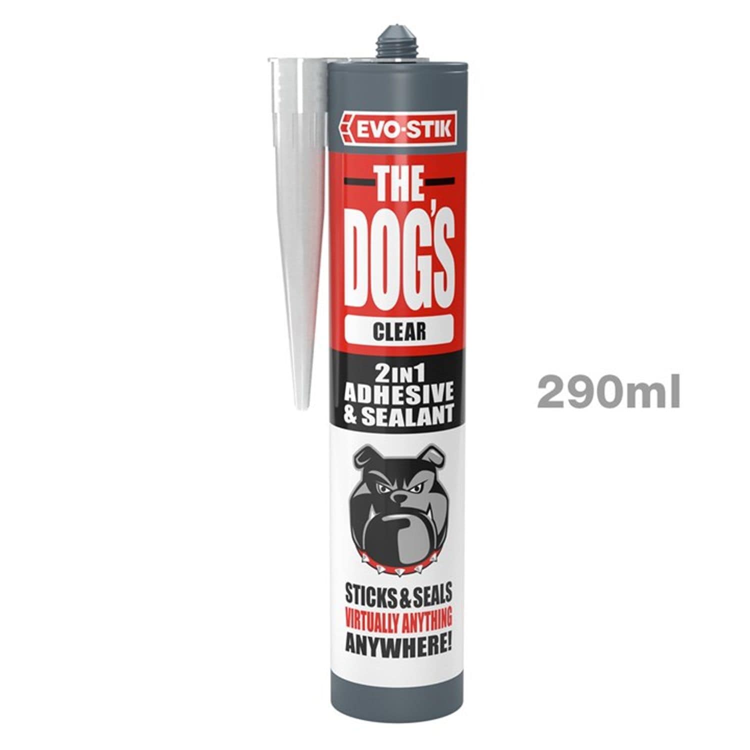 Amtech Evo-Stik The Dogs Hybrid Sealant and Adhesve Clear  - 290ml