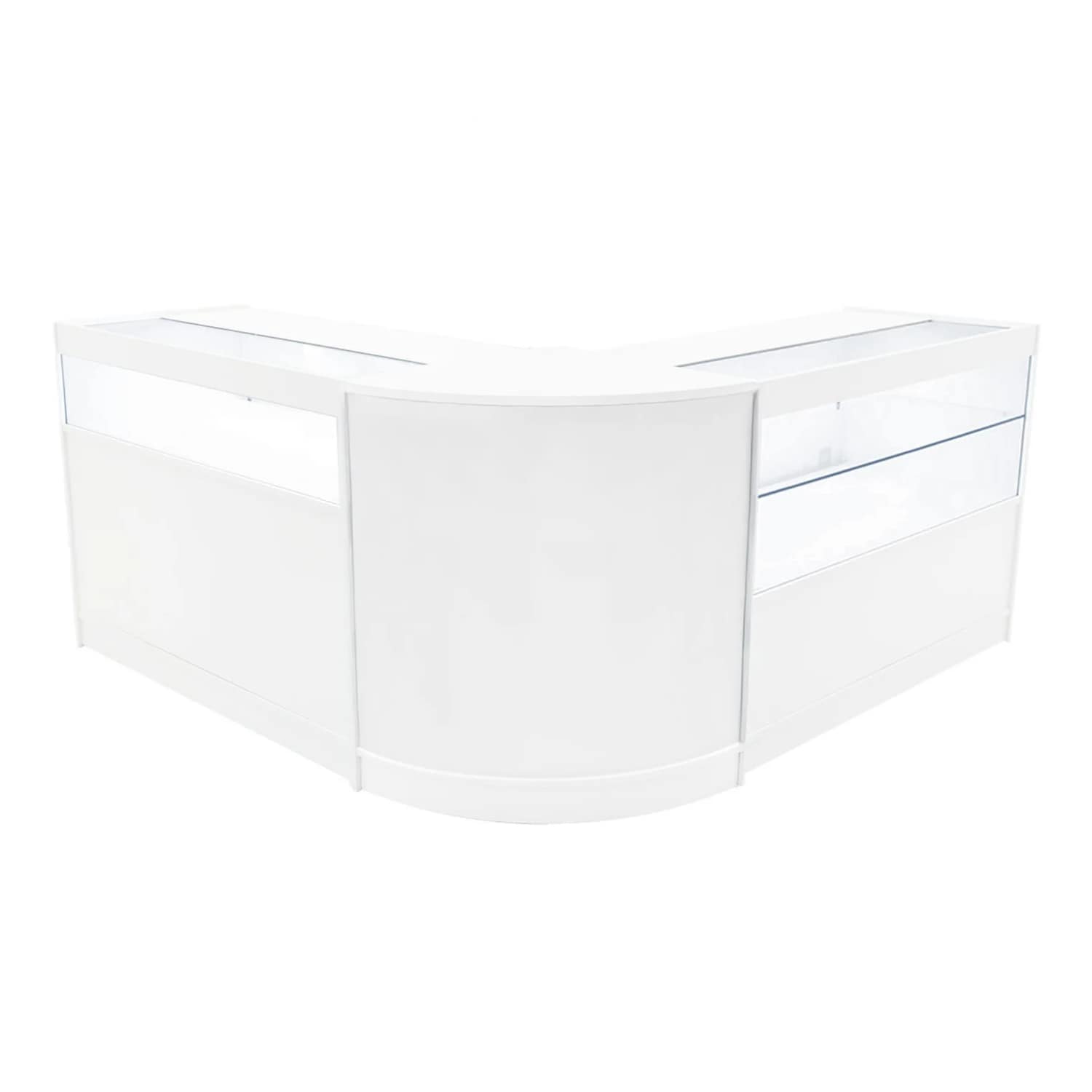 MonsterShop Adonis LED Shop Counter Set B1200 C1200 & CM60 - White