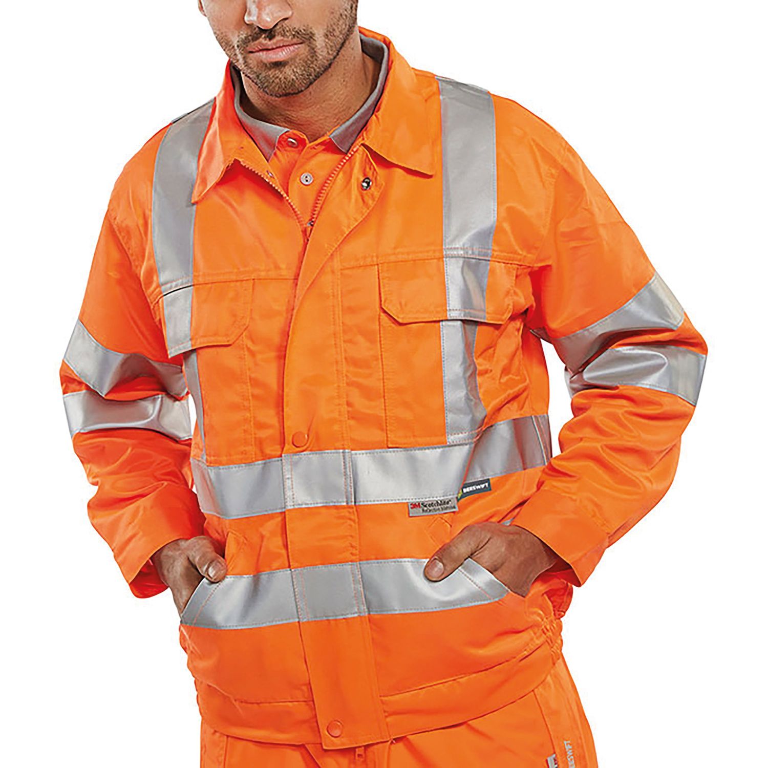Beeswift Railspec High Visibility Orange Jackets - Size 52