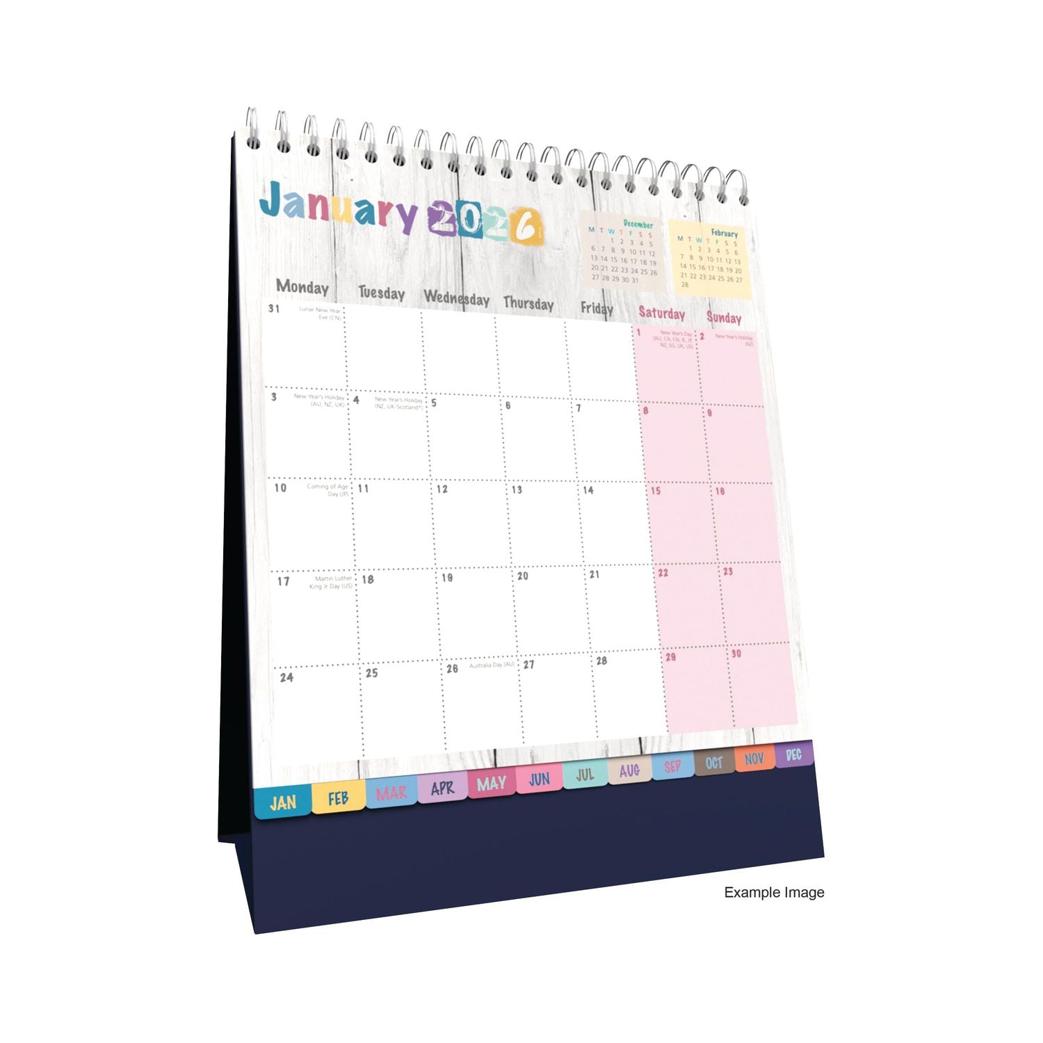 Collins Brighton Desk Calendar Month To View 2026 - BTDC-26