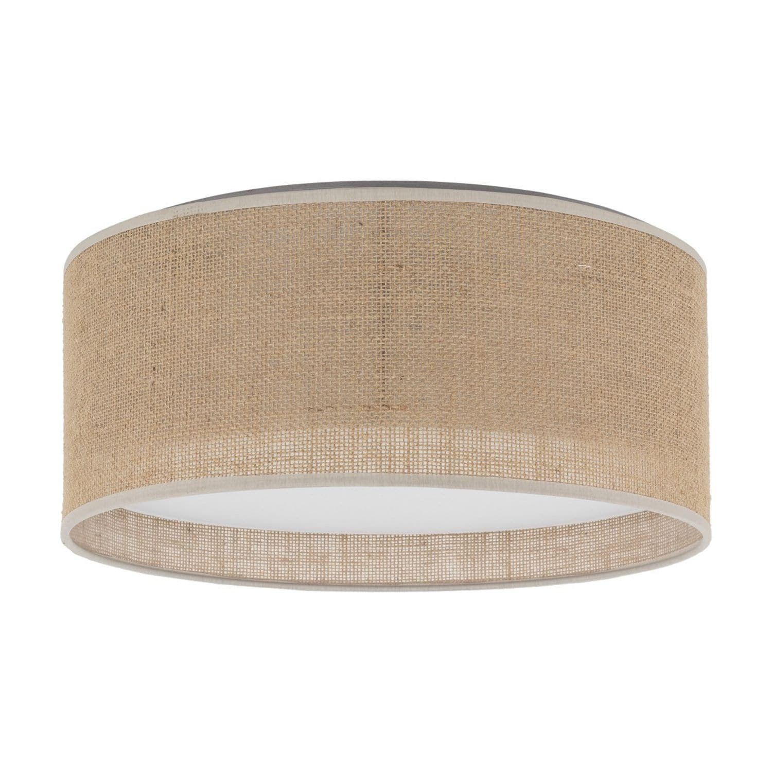 TK Lighting Jute 45cm Cylindrical Ceiling -Light -Brown 4xE27 5798