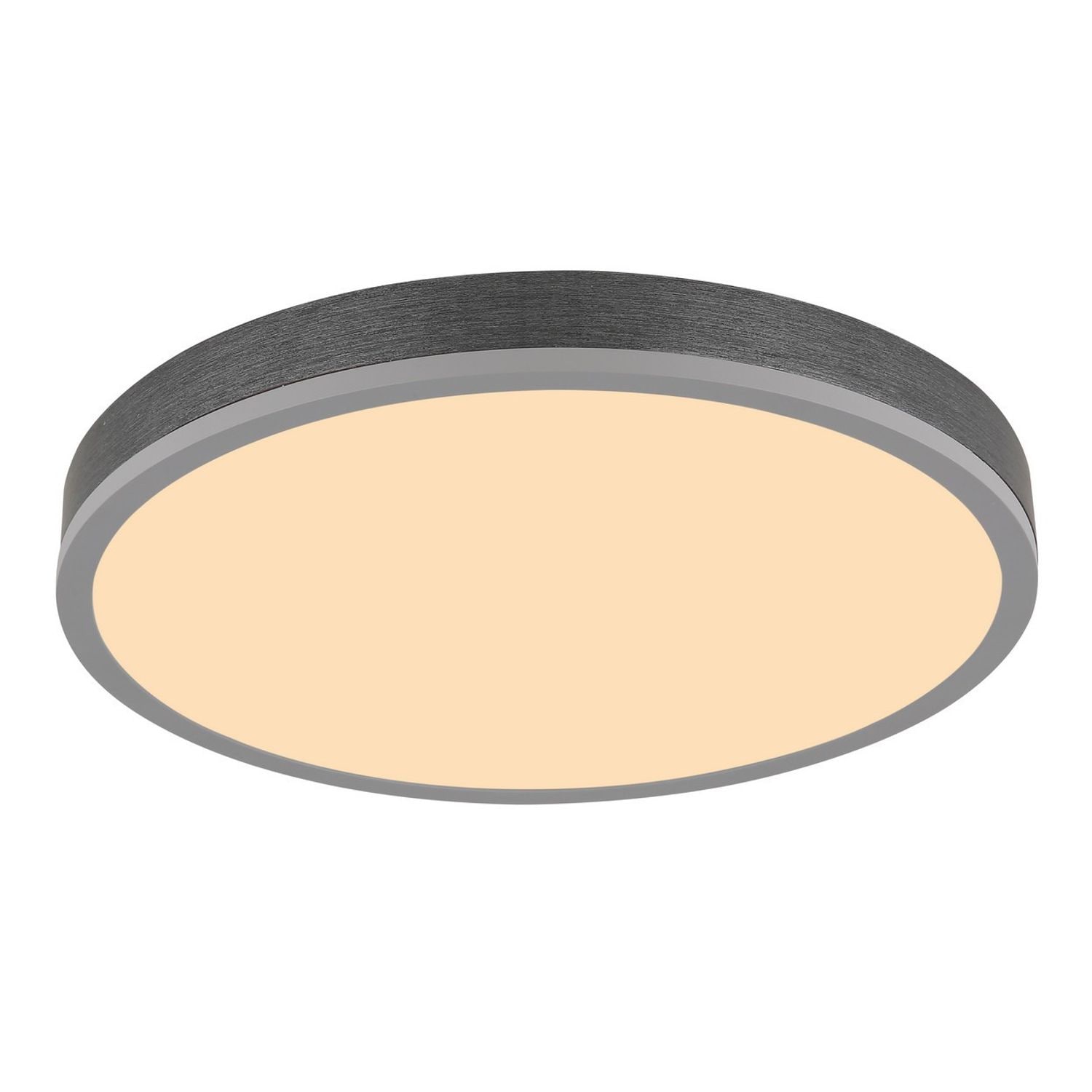 Globo Lighting Doro 45cm Flush Ceiling -Light -Silver Coloured LED 3000K - GS-41