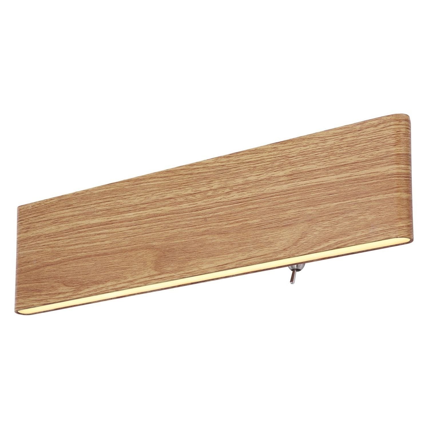 Globo Lighting Siegfried 30cm Integrated LED Wall Lamp Wood Look LED 3000K - GS-