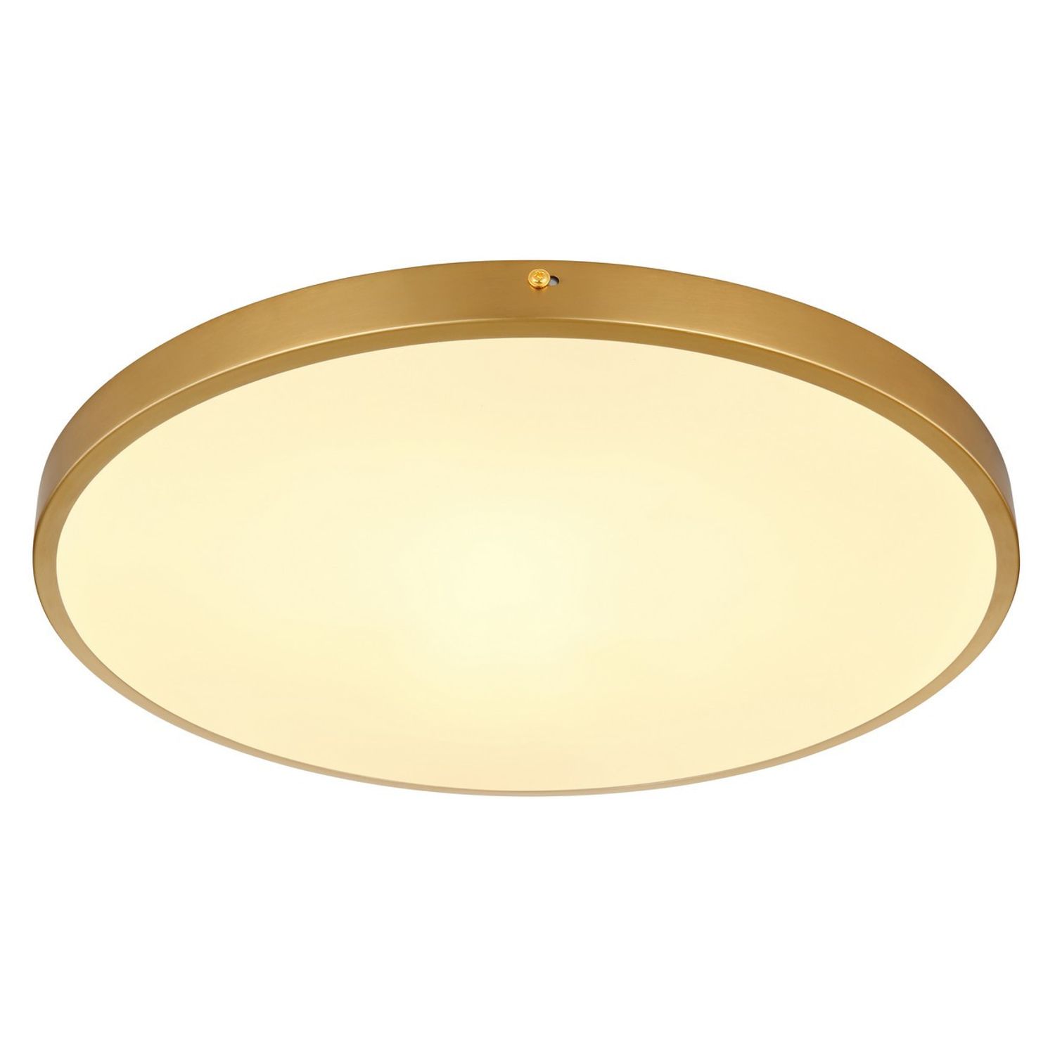 Globo Lighting Tibey 45cm Round Flush Ceiling -Light Brass-Coloured Matt LED 300