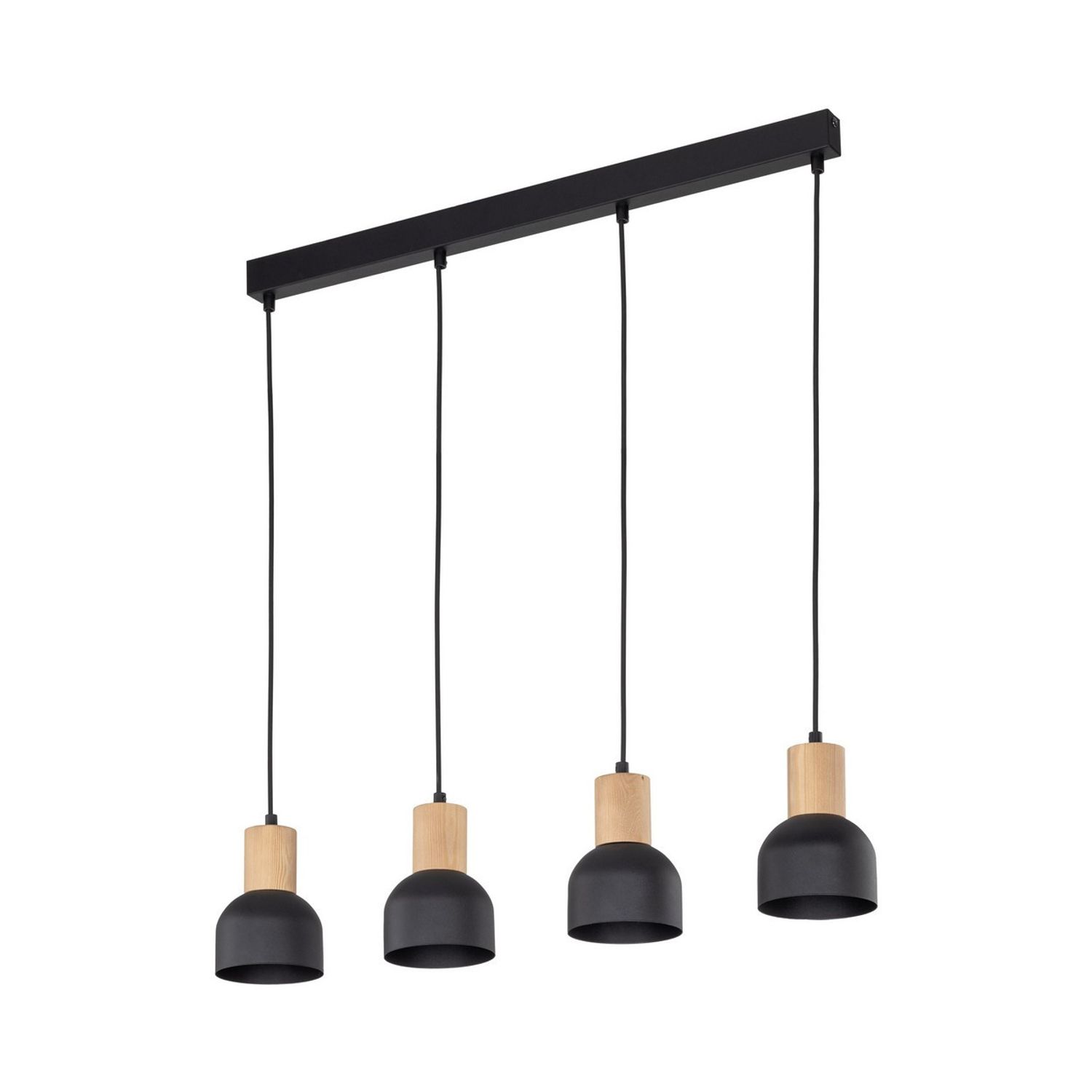 TK Lighting Cairo Bar Pendant Ceiling -Light -Black 4xE27 4896